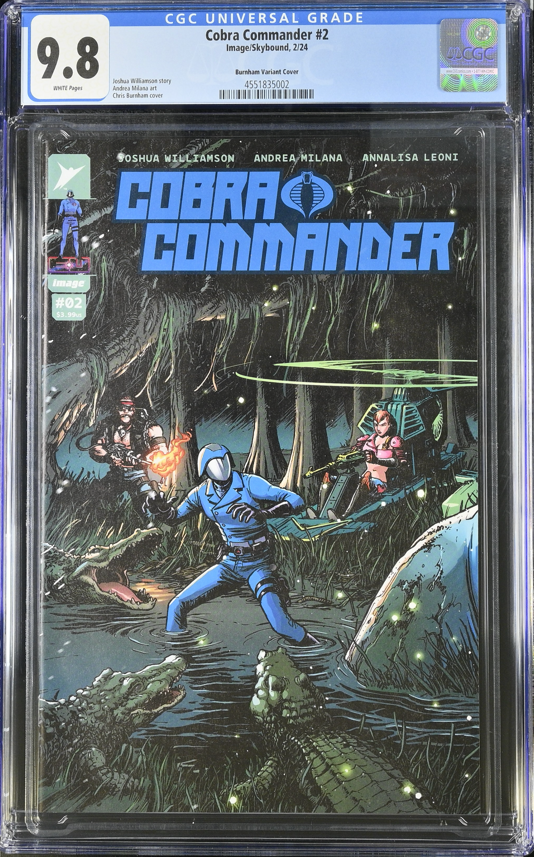 Cobra Commander #2 - Cover C - Burnham 1:10 Retailer Incentive Variant CGC 9.8