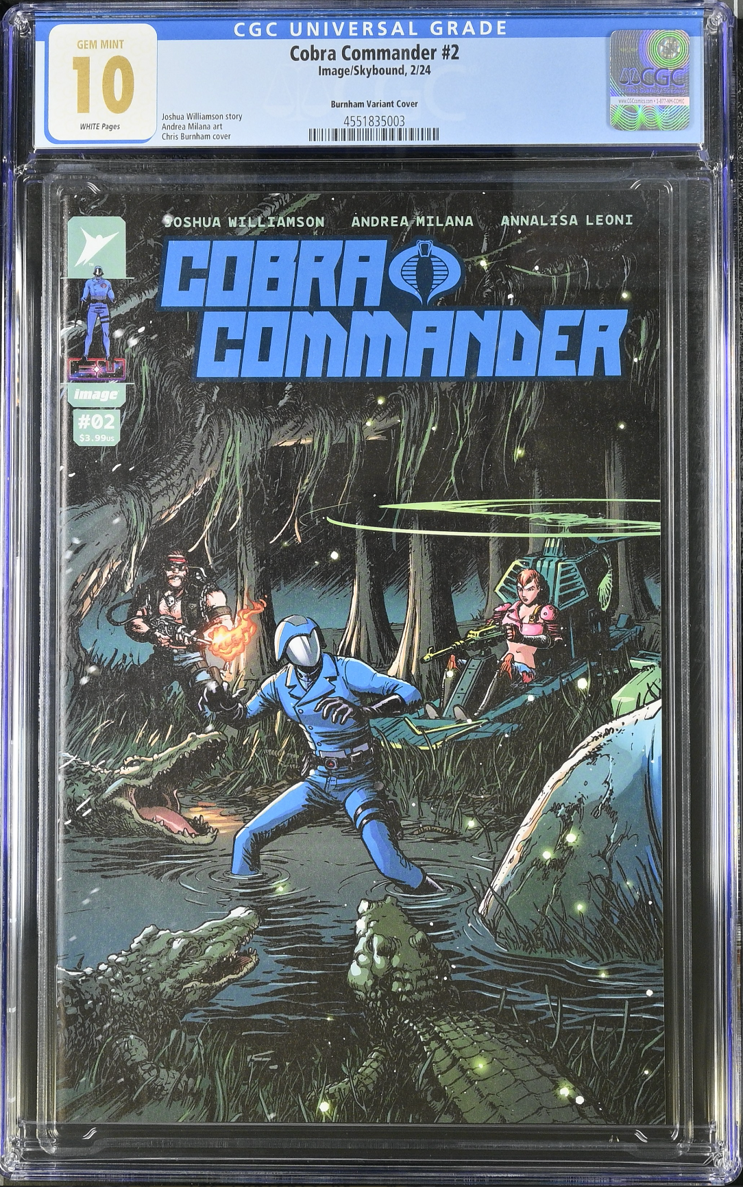 Cobra Commander #2 - Cover C - Burnham 1:10 Retailer Incentive Variant CGC 10