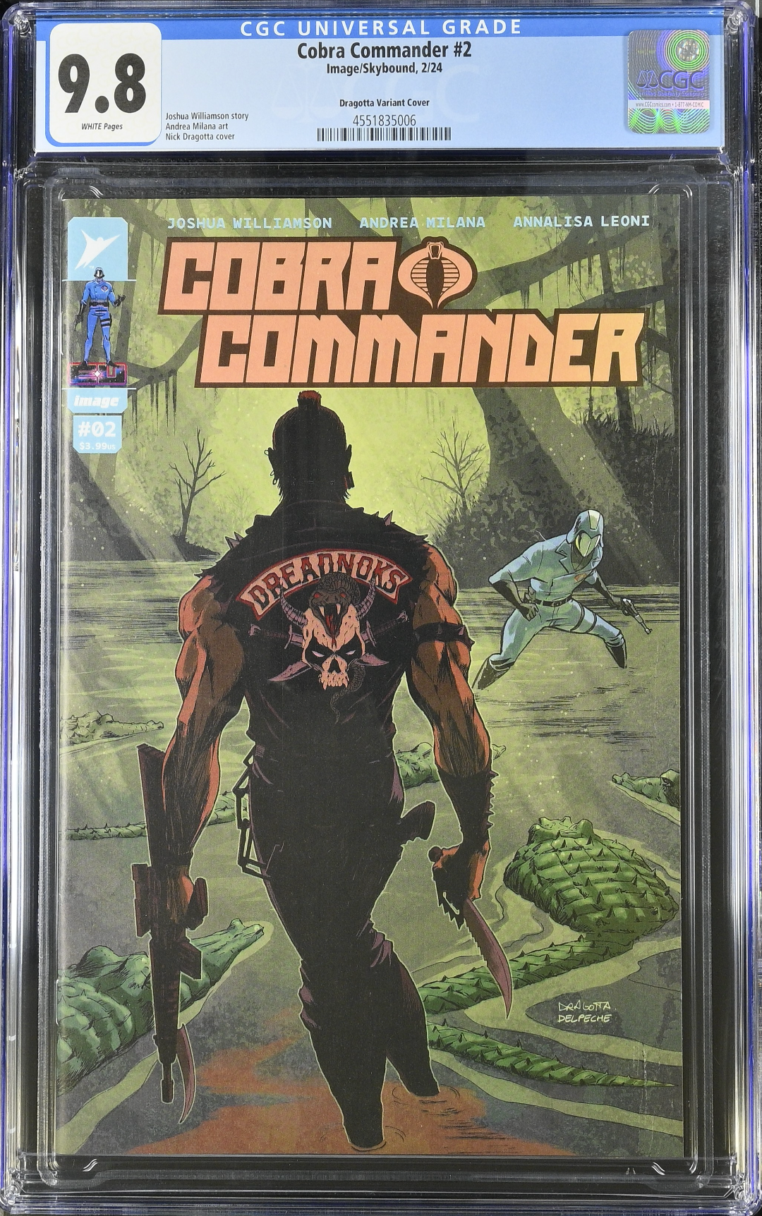 Cobra Commander #2 - Cover E - Dragotta 1:50 Retailer Incentive Variant CGC 9.8