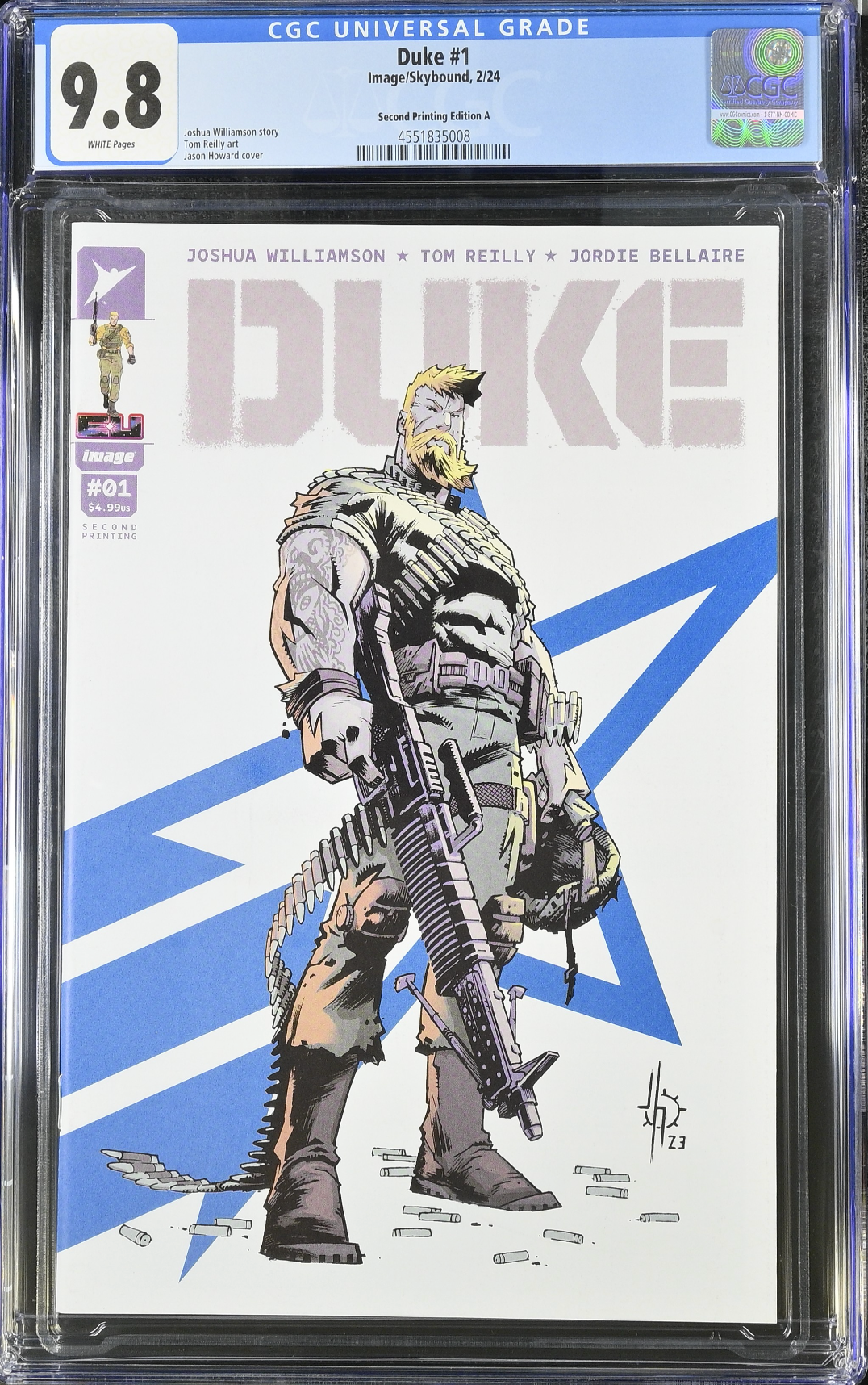 Duke #1 Second Printing - Cover A - Howard CGC 9.8