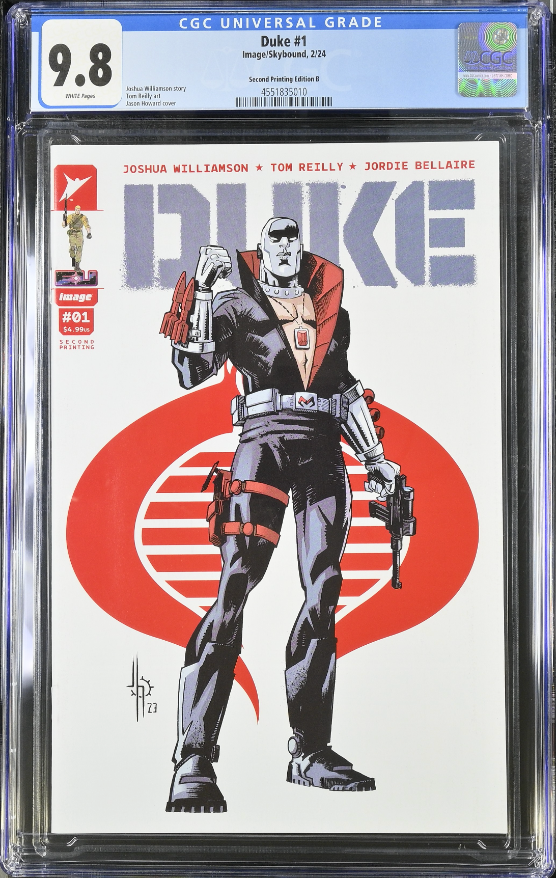 Duke #1 Second Printing - Cover B - Howard CGC 9.8