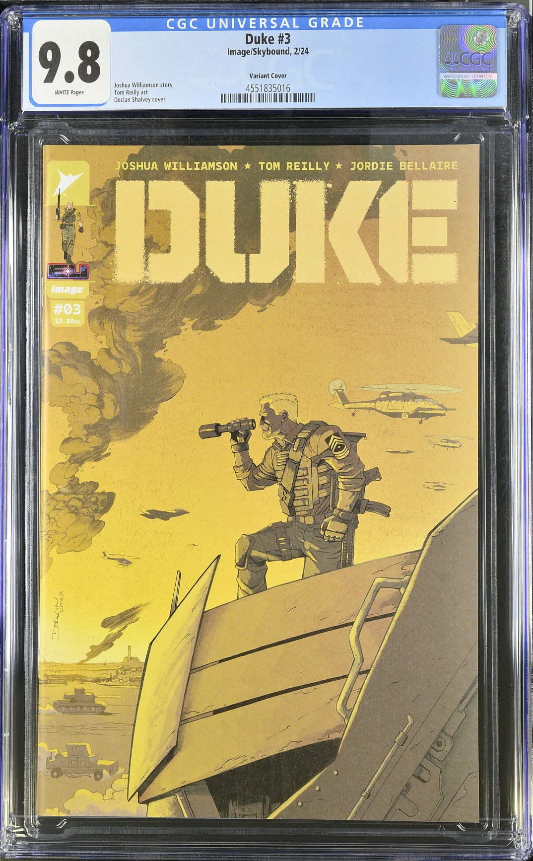 Duke #3 Shalvey Variant CGC 9.8