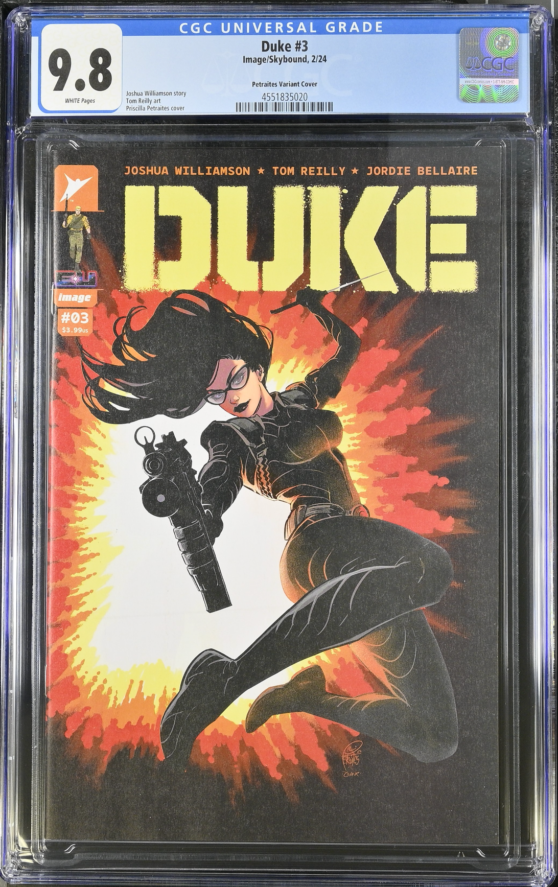 Duke #3 Petraites 1:25 Retailer Incentive Variant CGC 9.8