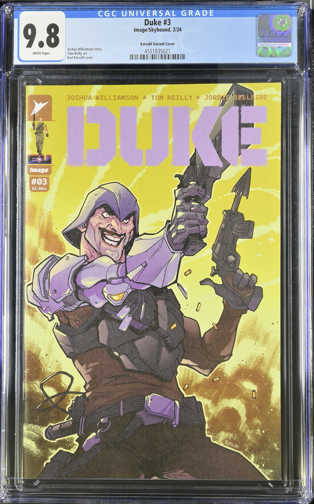 Duke #3 Kerschl 1:50 Retailer Incentive Variant CGC 9.8