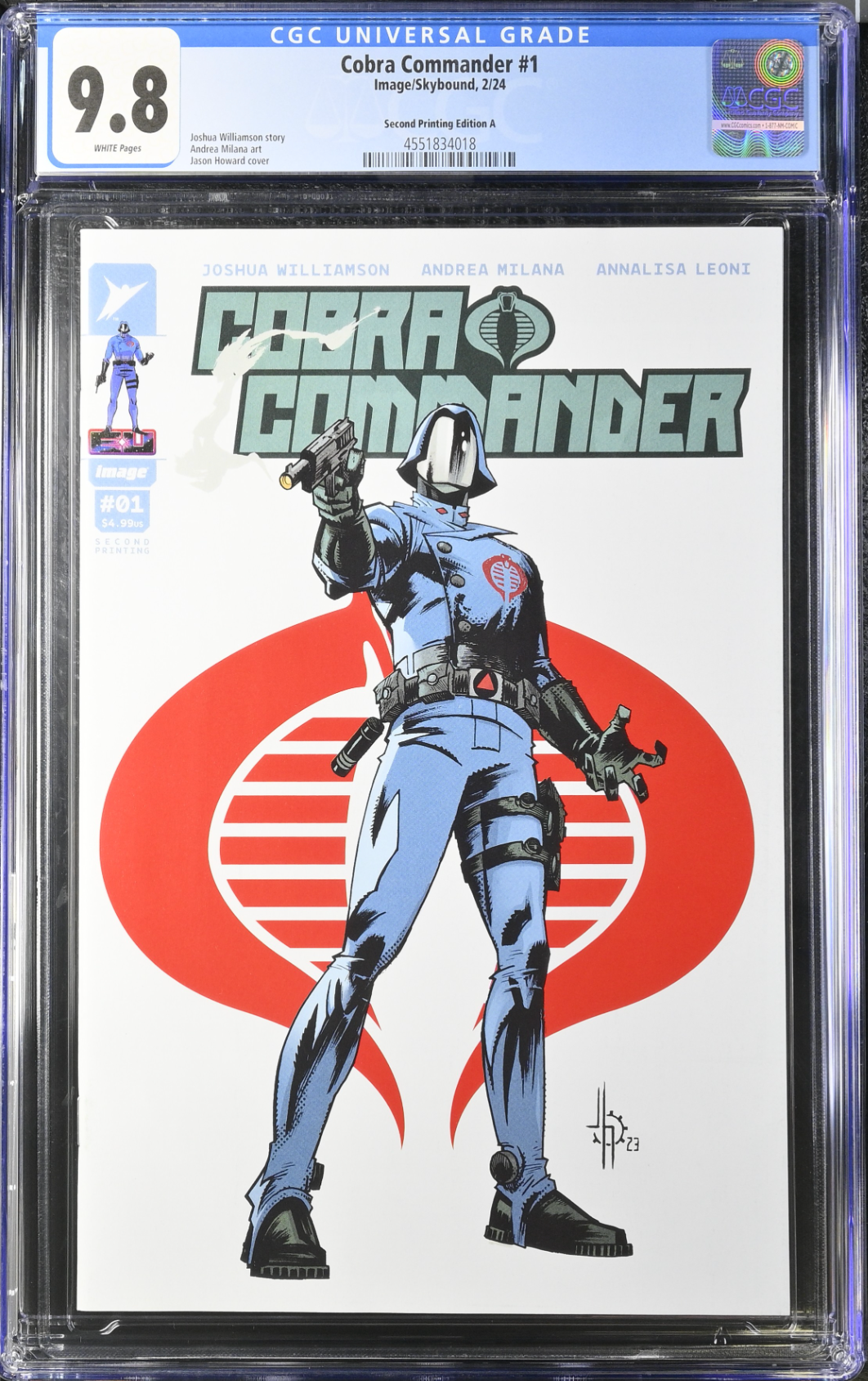 Cobra Commander #1 Second Printing CGC 9.8