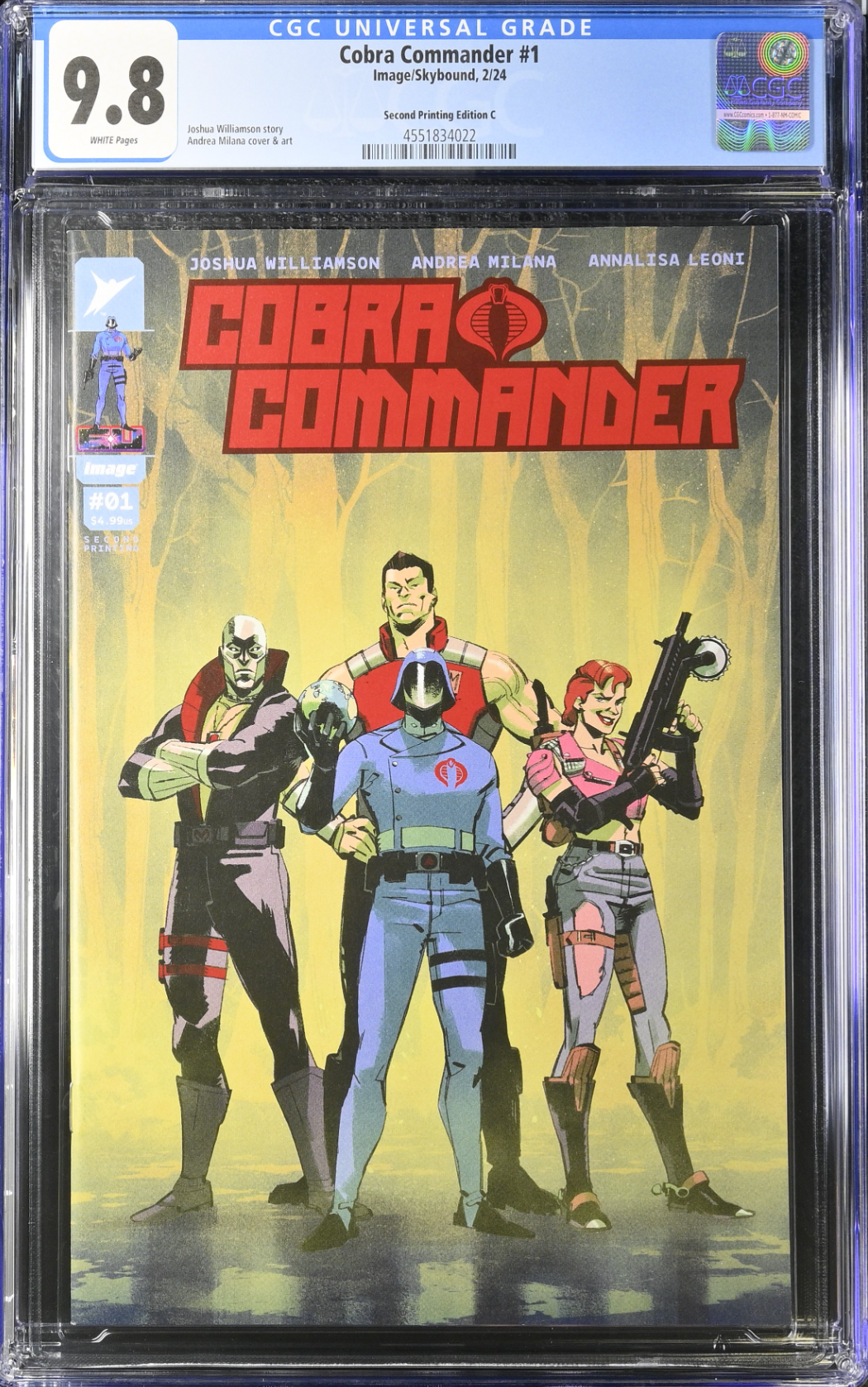 Cobra Commander #1 Second Printing Howard Variant C CGC 9.8