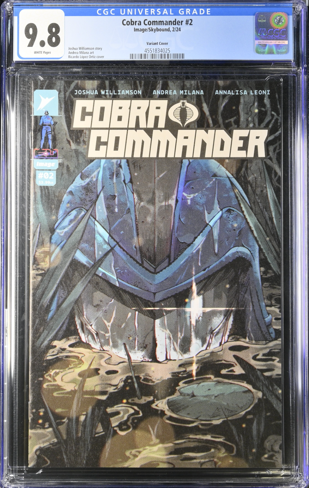 Cobra Commander #2 - Cover B - Ortiz Variant CGC 9.8