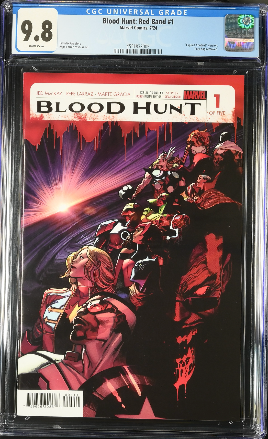 Blood Hunt: Red Band Edition #1 CGC 9.8