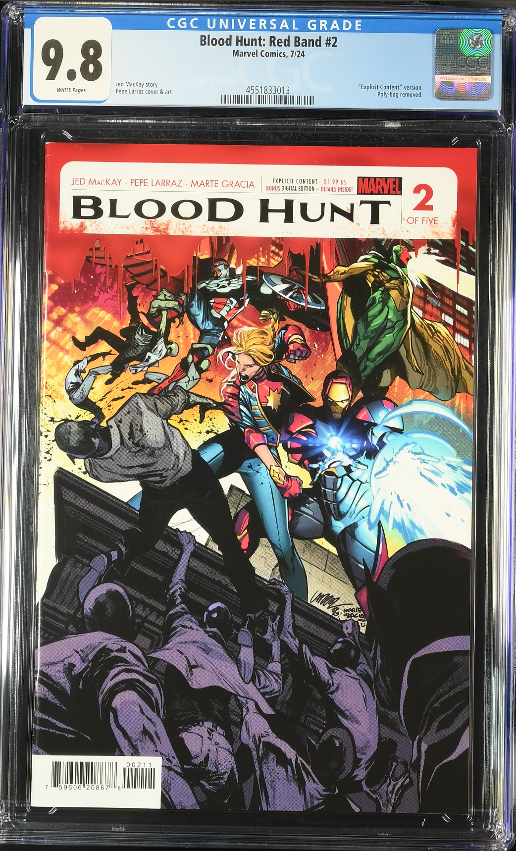 Blood Hunt: Red Band Edition #2 CGC 9.8