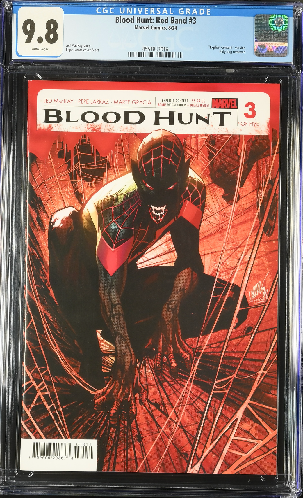 Blood Hunt: Red Band Edition #3 CGC 9.8