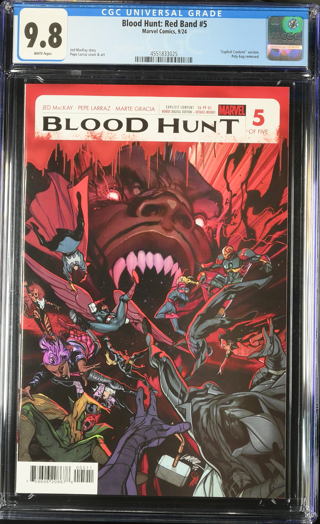 Blood Hunt: Red Band Edition #5 CGC 9.8