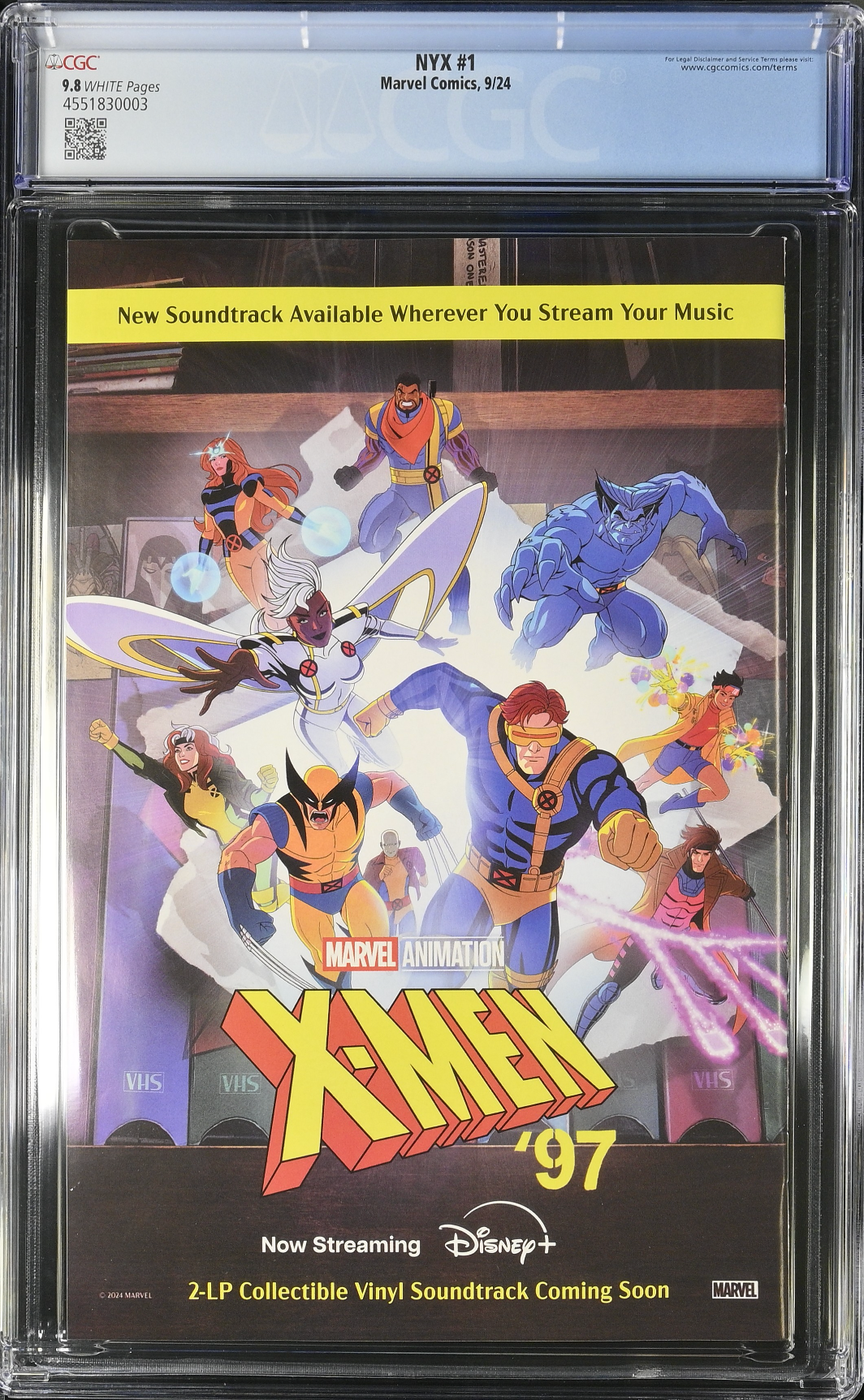 NYX #1 CGC 9.8