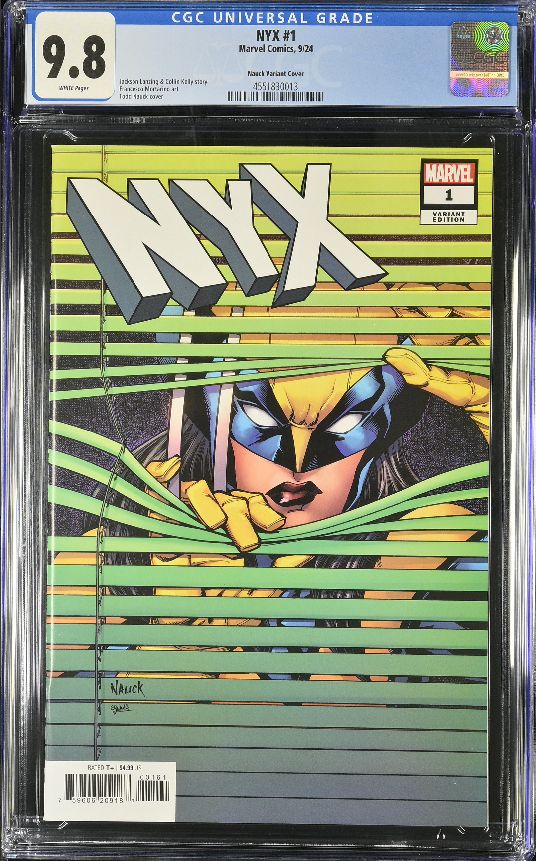 NYX #1 Nauck Variant CGC 9.8