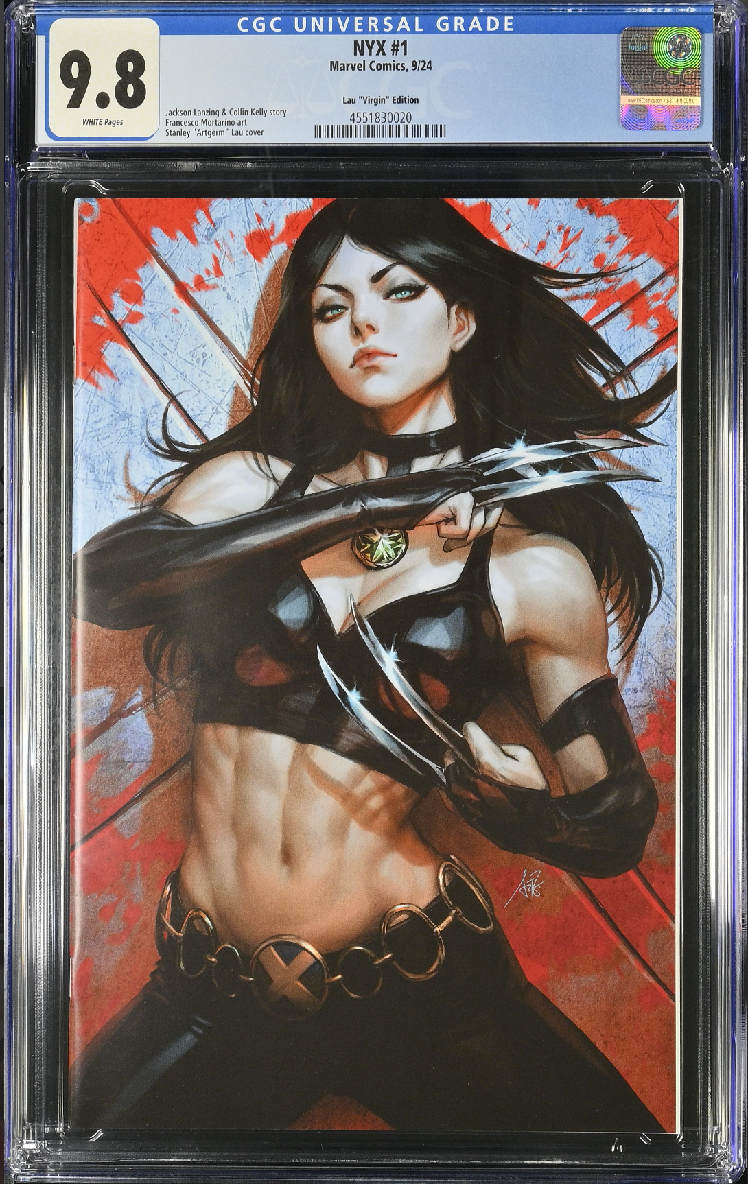 NYX #1 Artgerm 1:100 Virgin Retailer Incentive Variant CGC 9.8