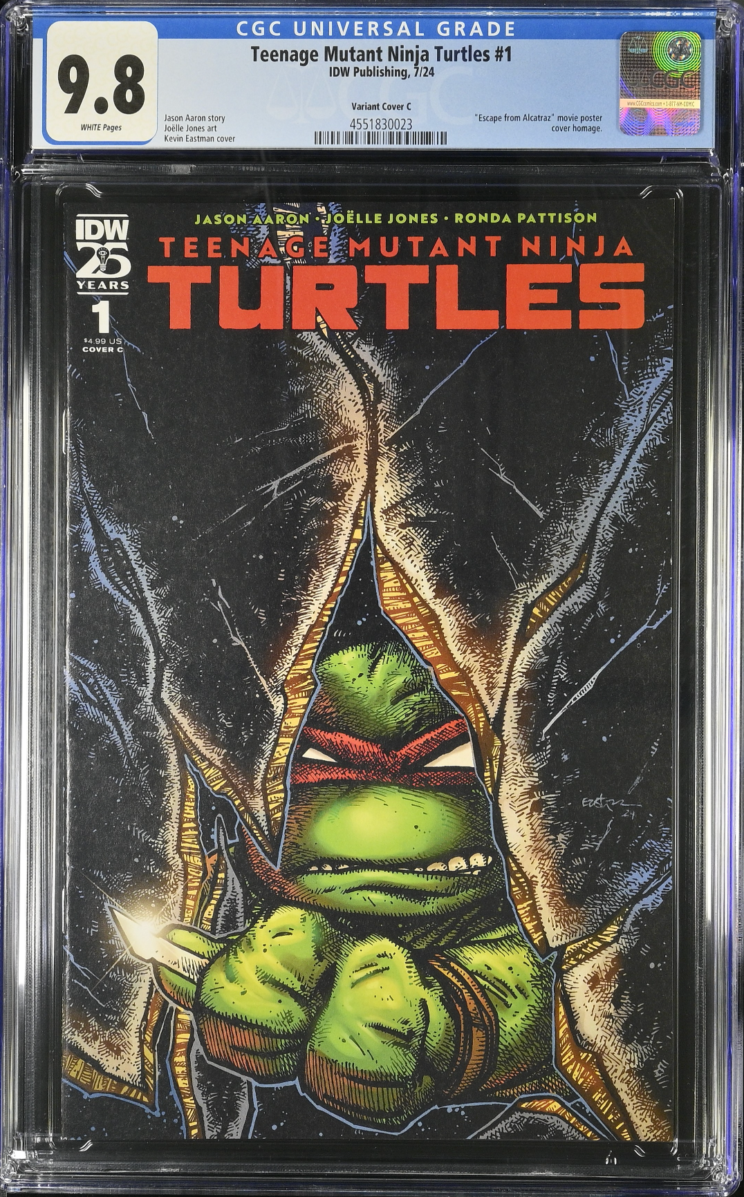 Teenage Mutant Ninja Turtles #1 - Cover C - Eastman Variant CGC 9.8