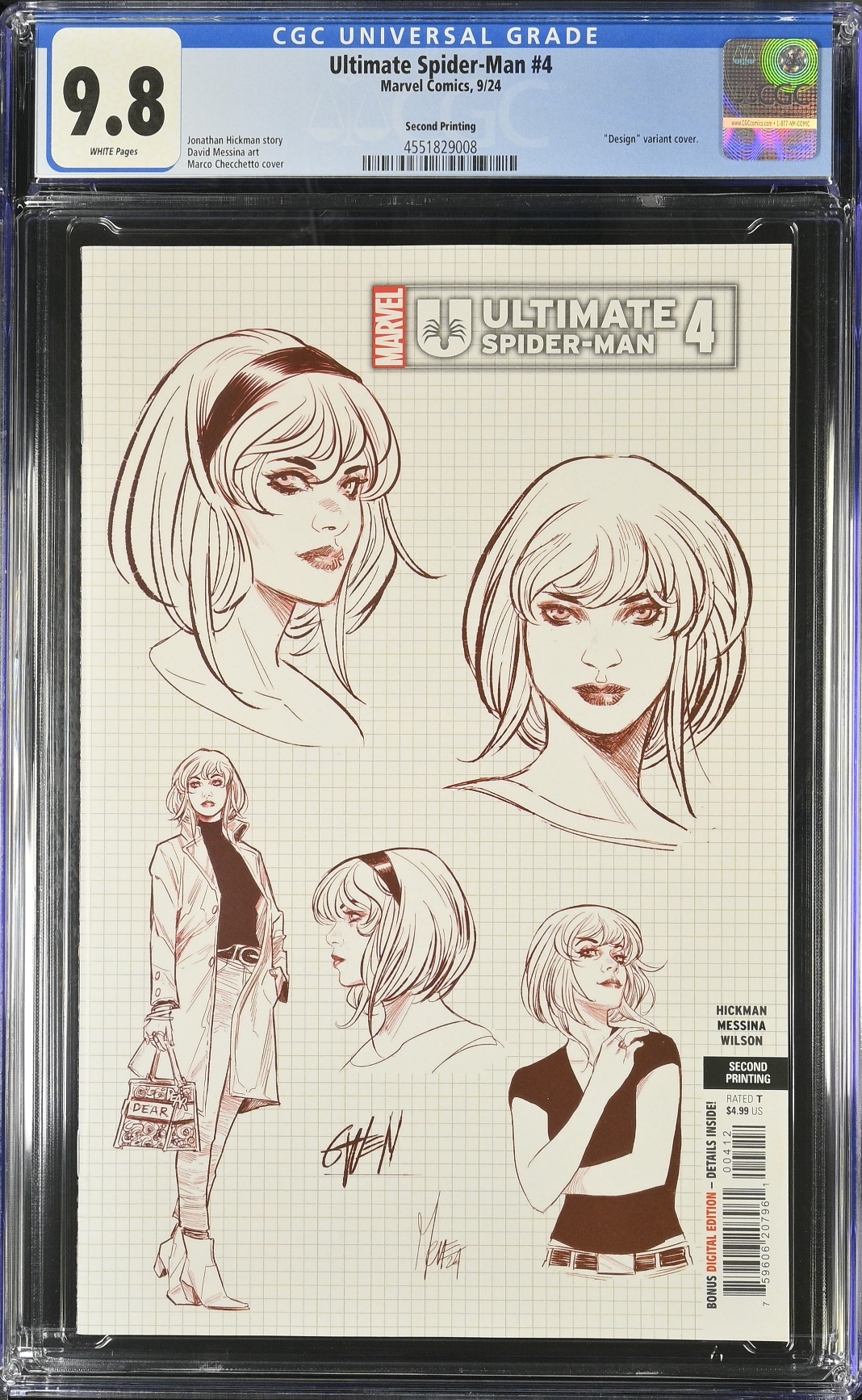 Ultimate Spider-Man #4 Second Printing CGC 9.8