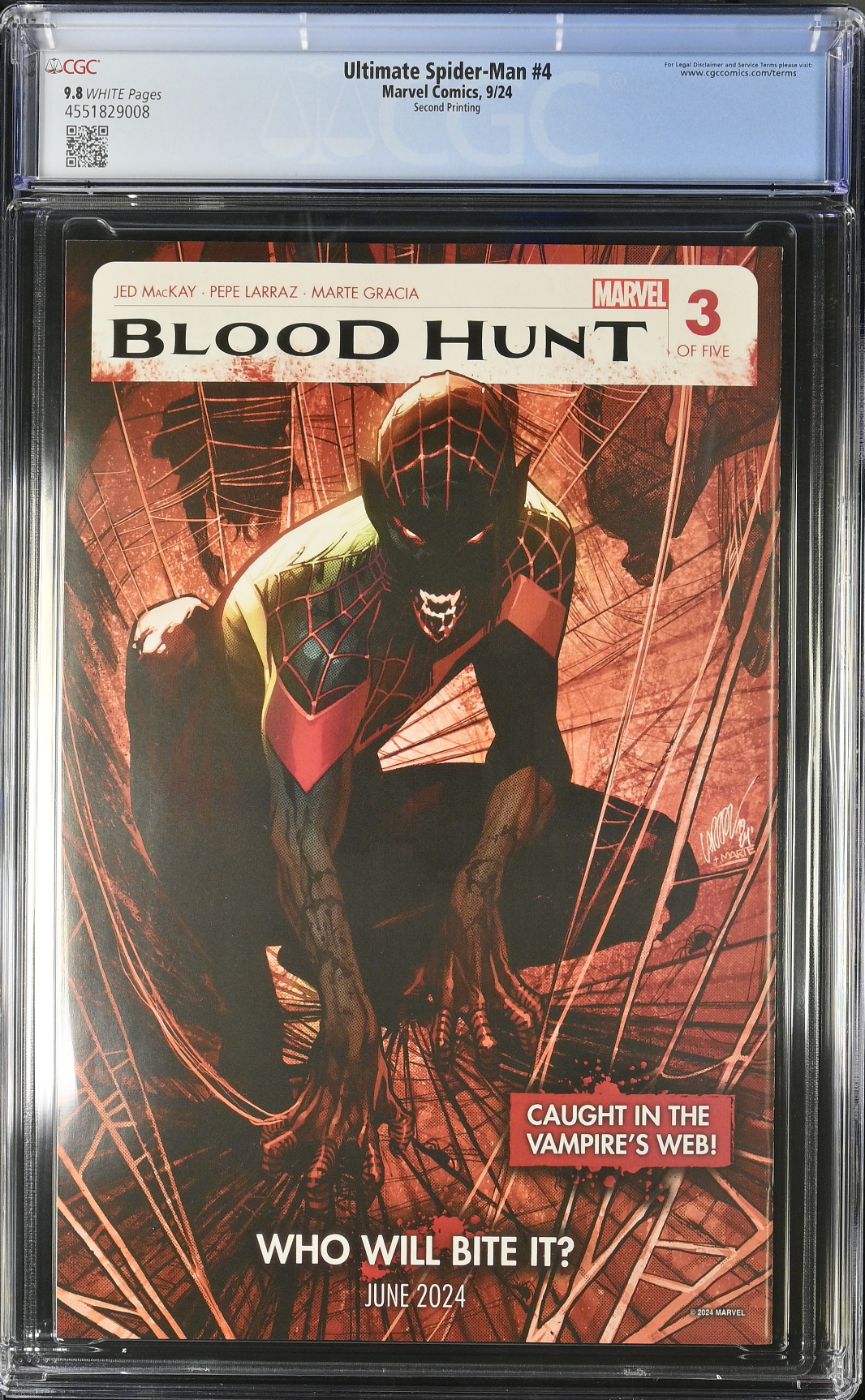 Ultimate Spider-Man #4 Second Printing CGC 9.8