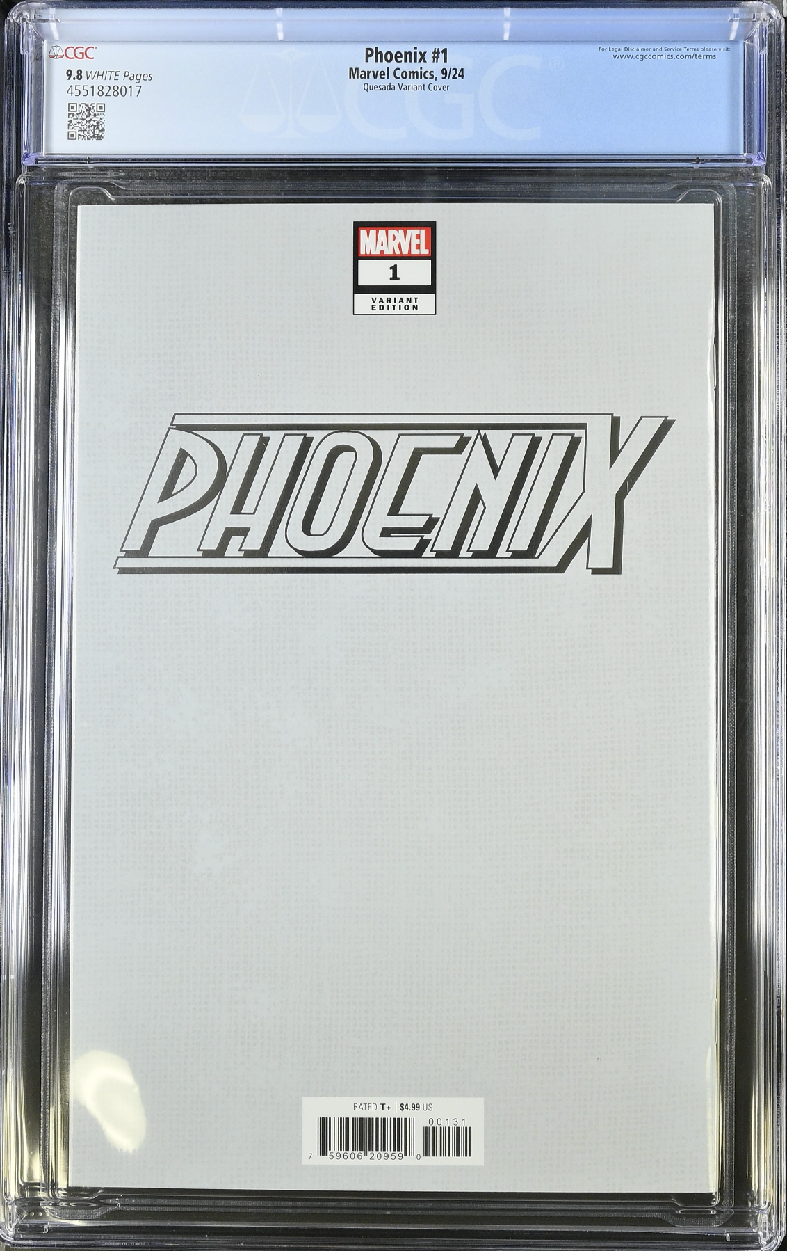 Phoenix #1 Quesada Foil Variant CGC 9.8