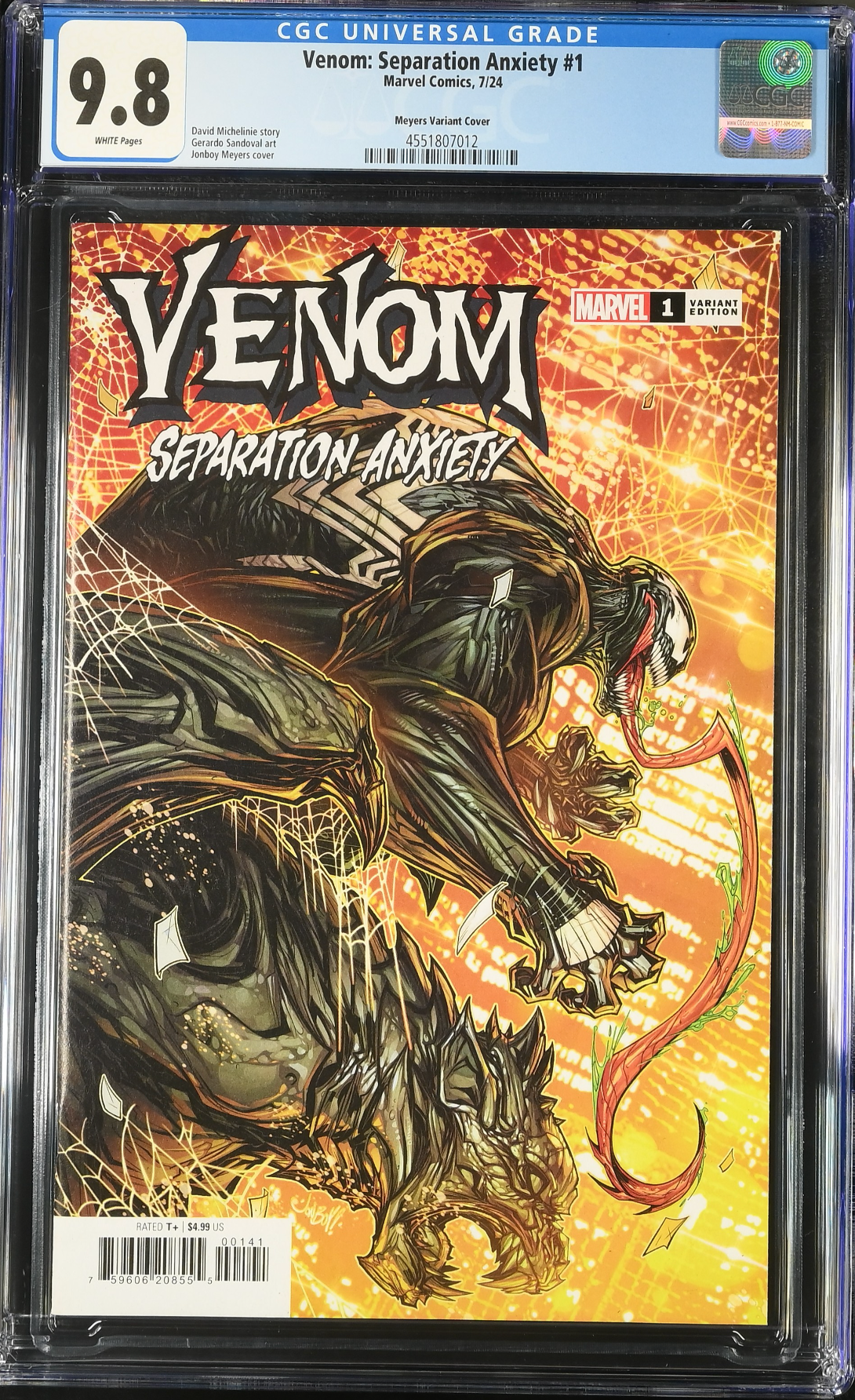 Venom: Separation Anxiety #1 Meyers Variant CGC 9.8