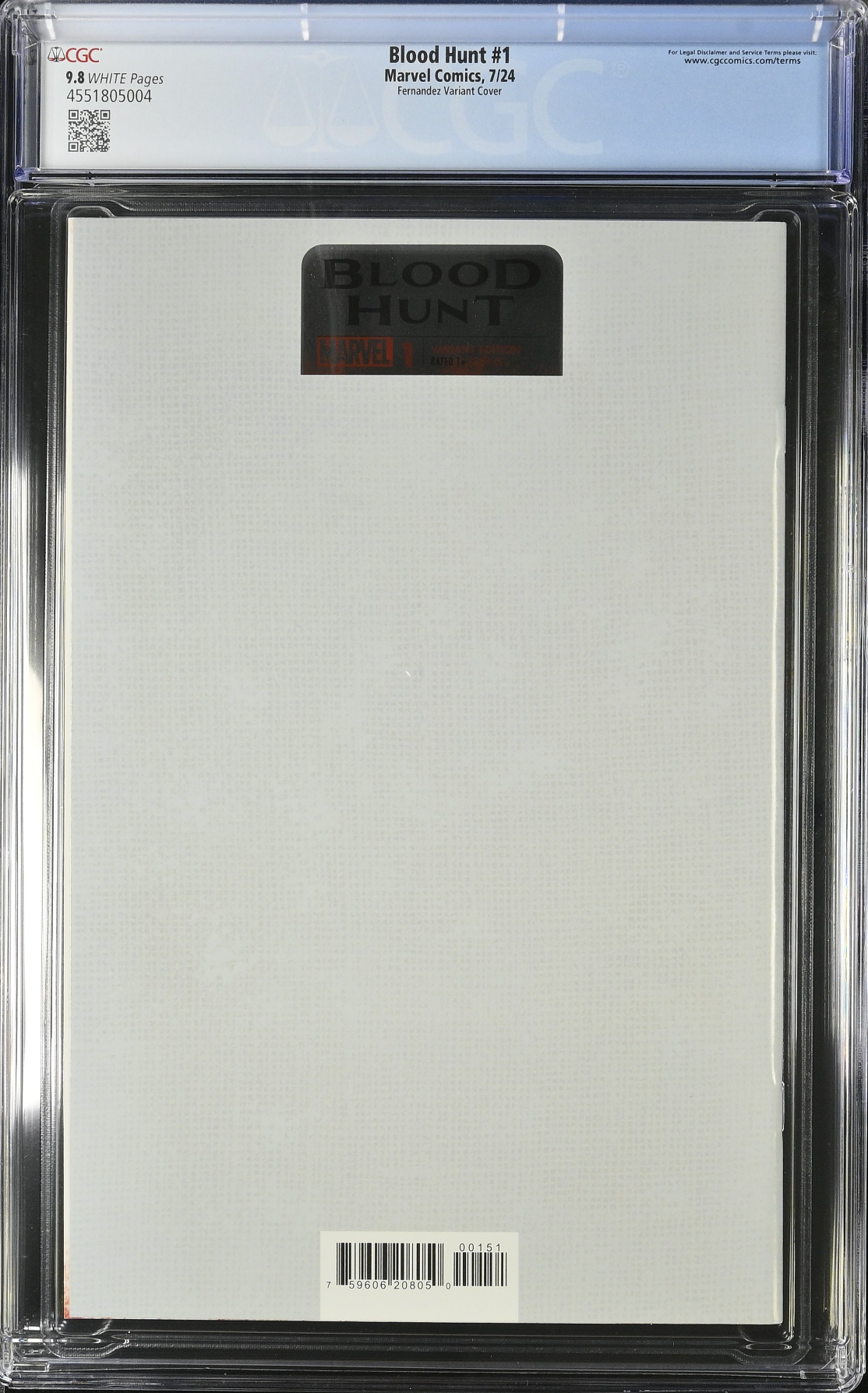 Blood Hunt #1 Fernandez Foil Variant CGC 9.8