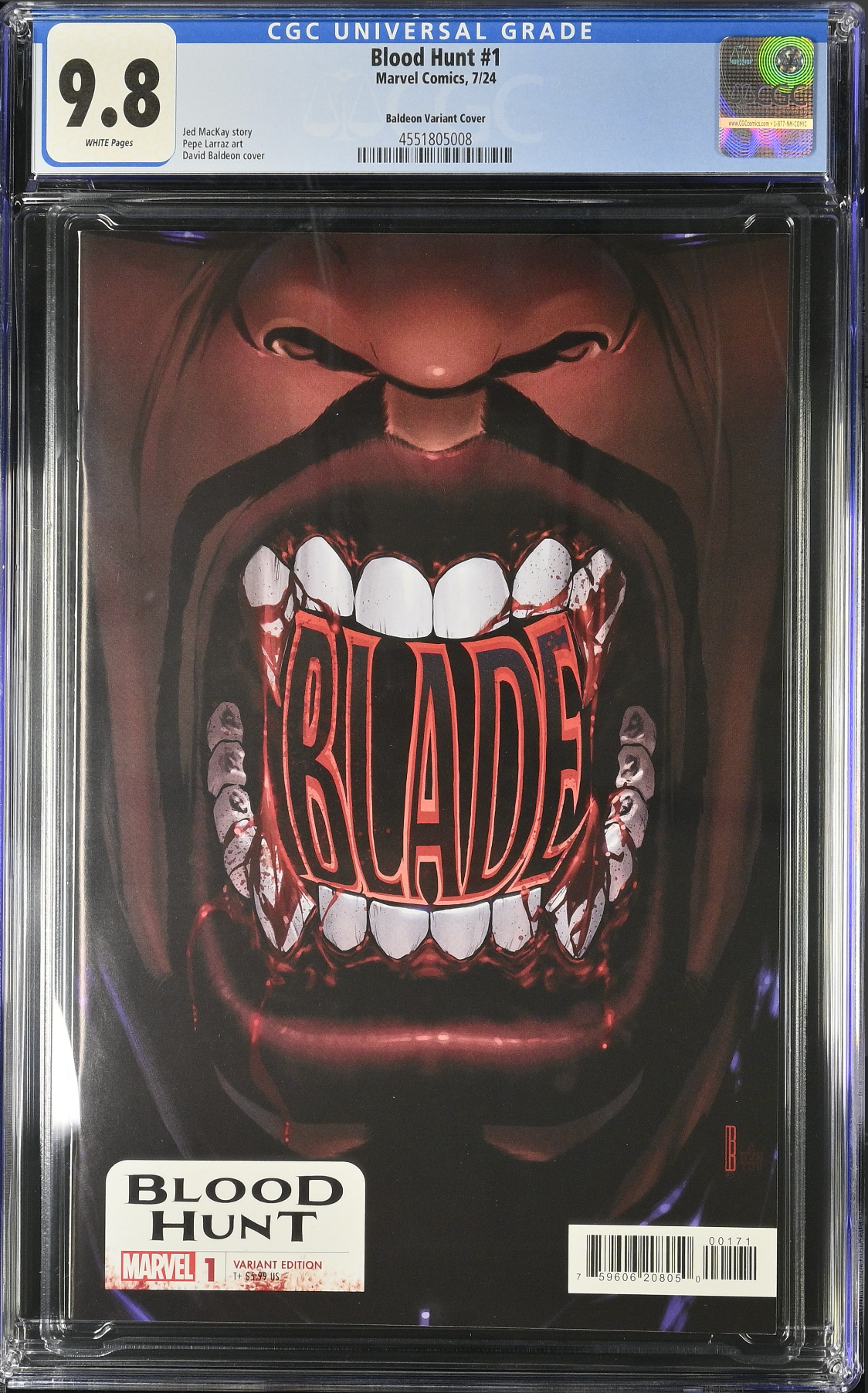 Blood Hunt #1 Baldeon Variant CGC 9.8