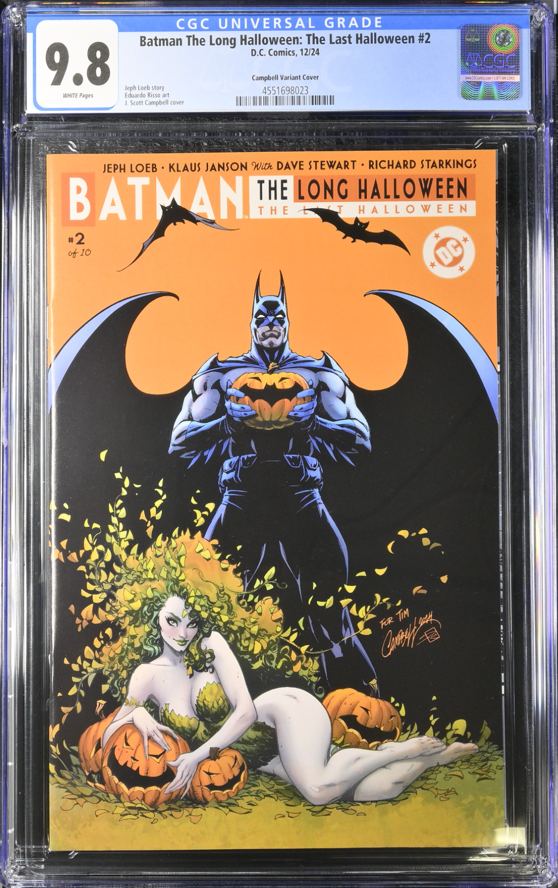 Batman: The Long Halloween - The Last Halloween #2 Campbell Variant CGC 9.8