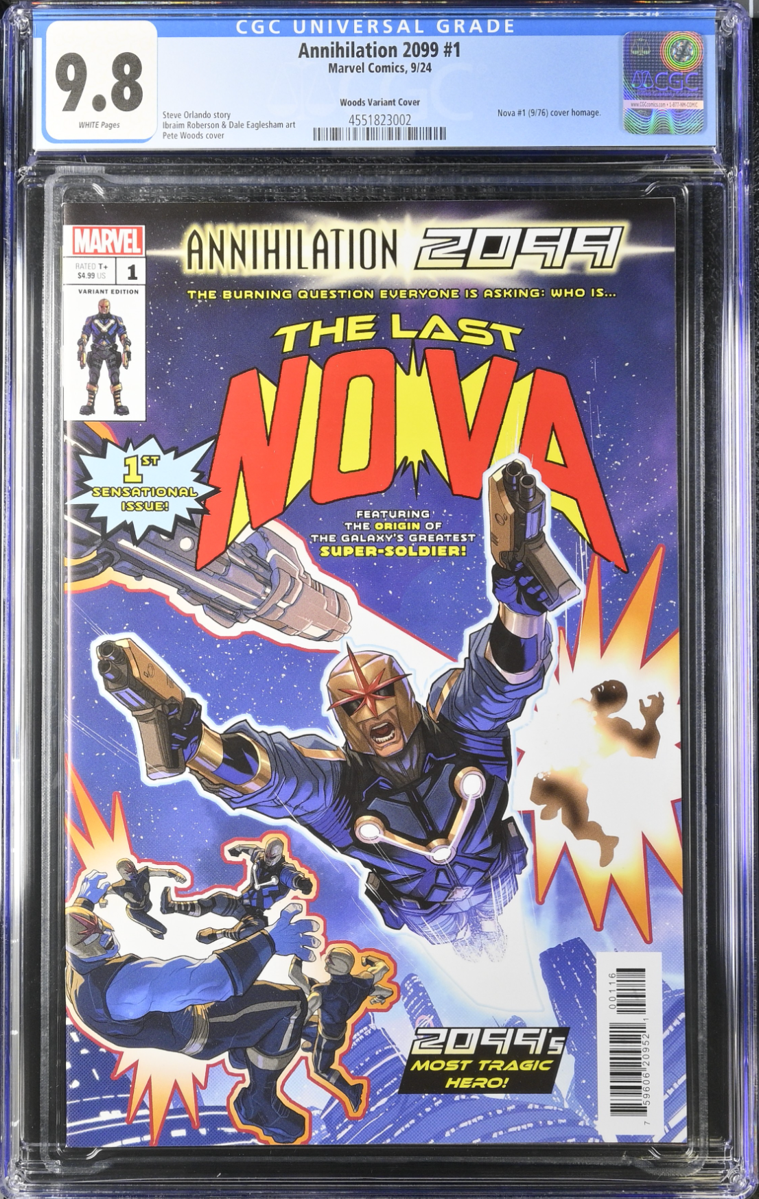 Annihilation 2099 #1 Woods 1:25 Retailer Incentive Variant CGC 9.8