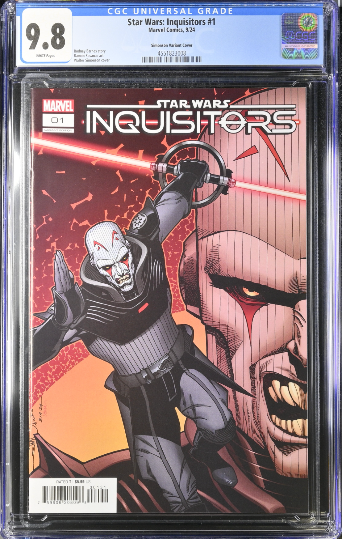 Star Wars: Inquisitors #1 Simonson Variant CGC 9.8