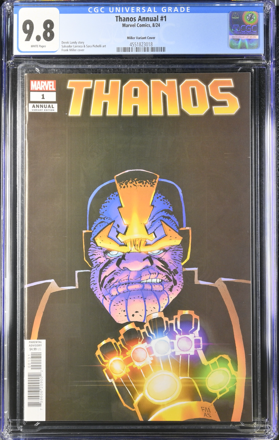 Thanos Annual #1 Miller Variant CGC 9.8