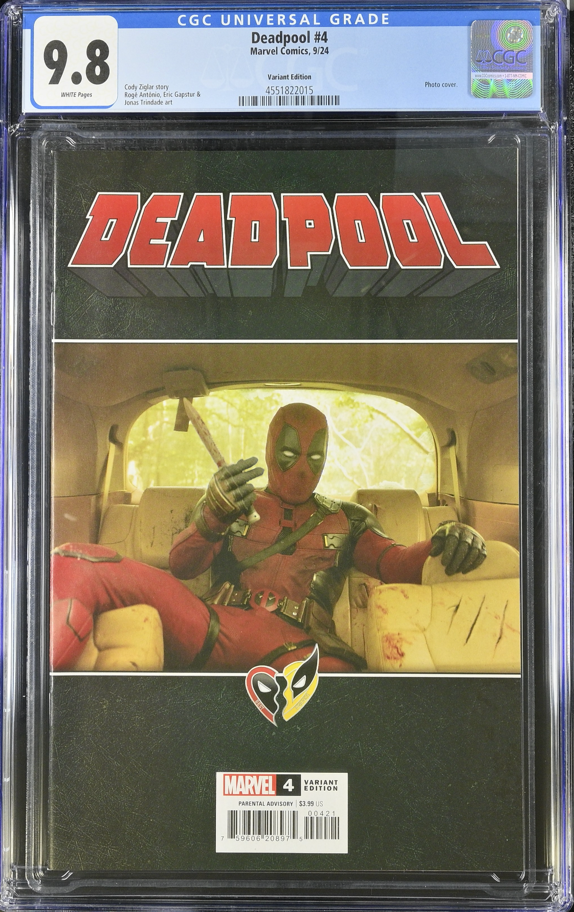 Deadpool #4 Movie Variant CGC 9.8