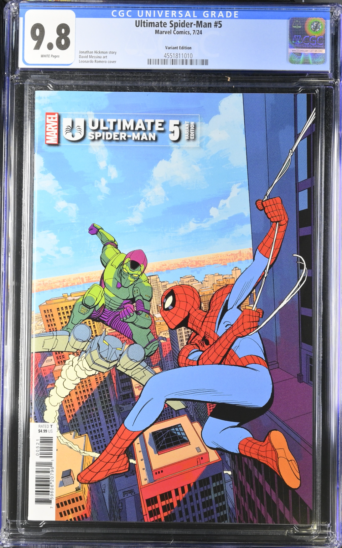 Ultimate Spider-Man #5 Romero Variant CGC 9.8