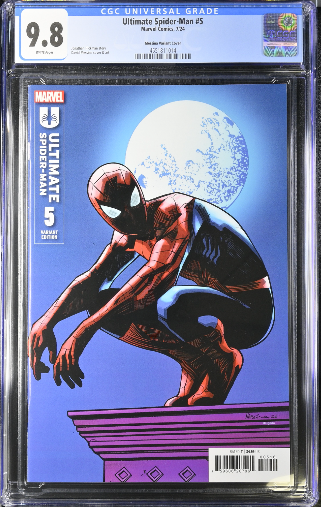 Ultimate Spider-Man #5 Messina 1:25 Retailer Incentive Variant CGC 9.8