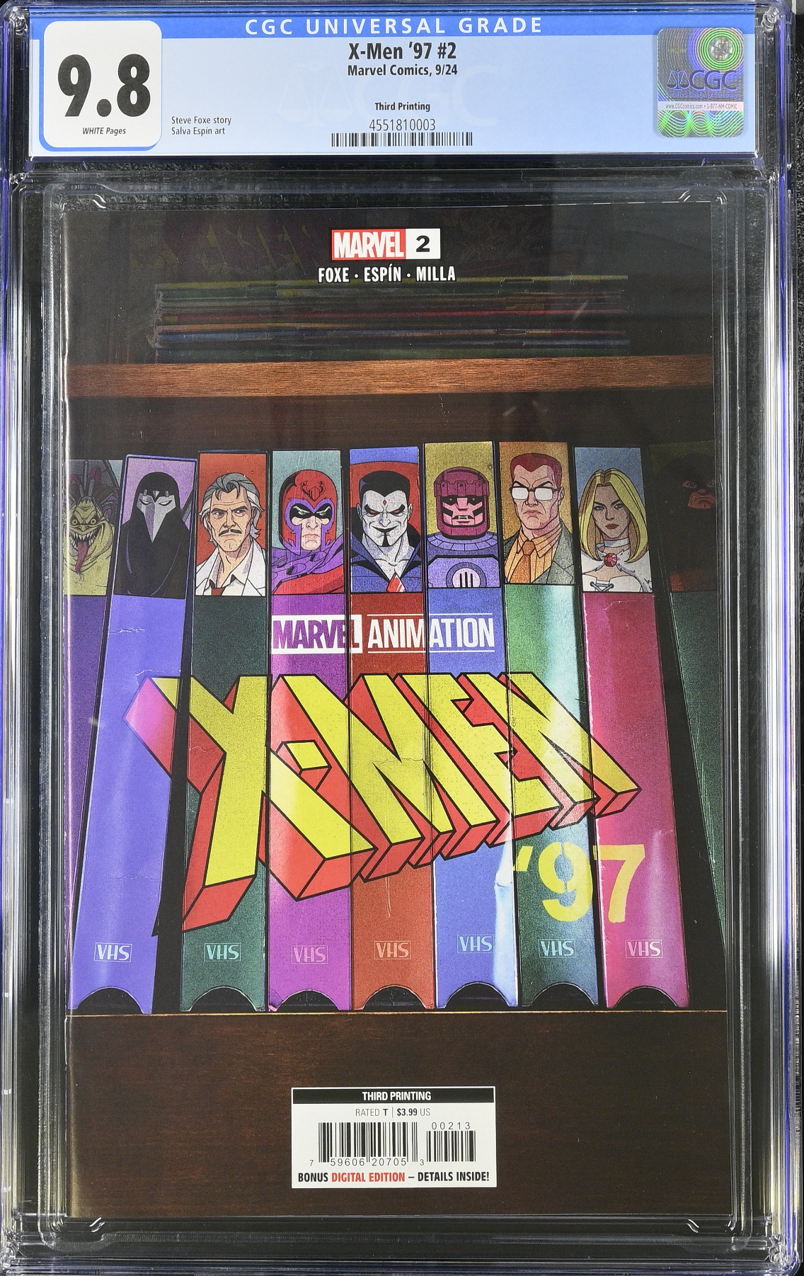 X-Men '97 #2 Third Printing CGC 9.8