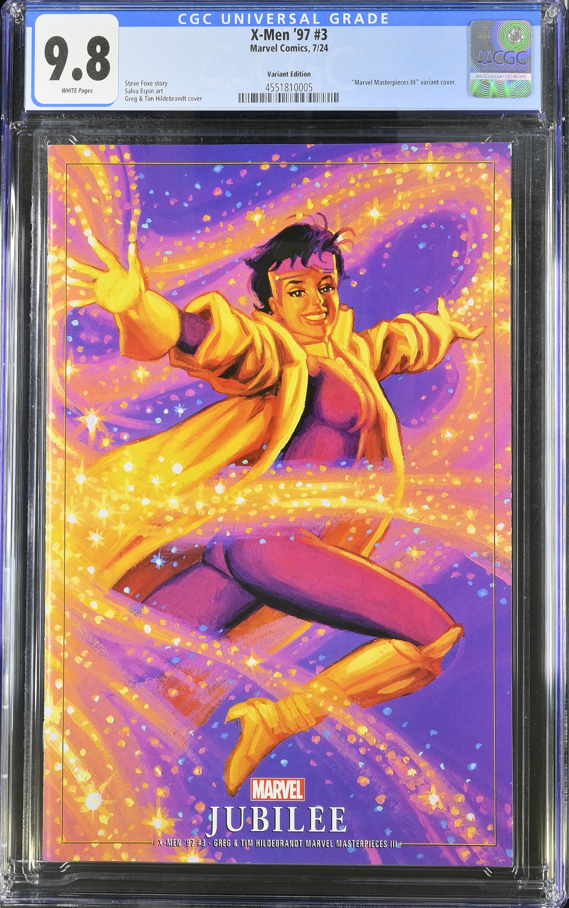 X-Men '97 #3 Hildebrandt Variant CGC 9.8