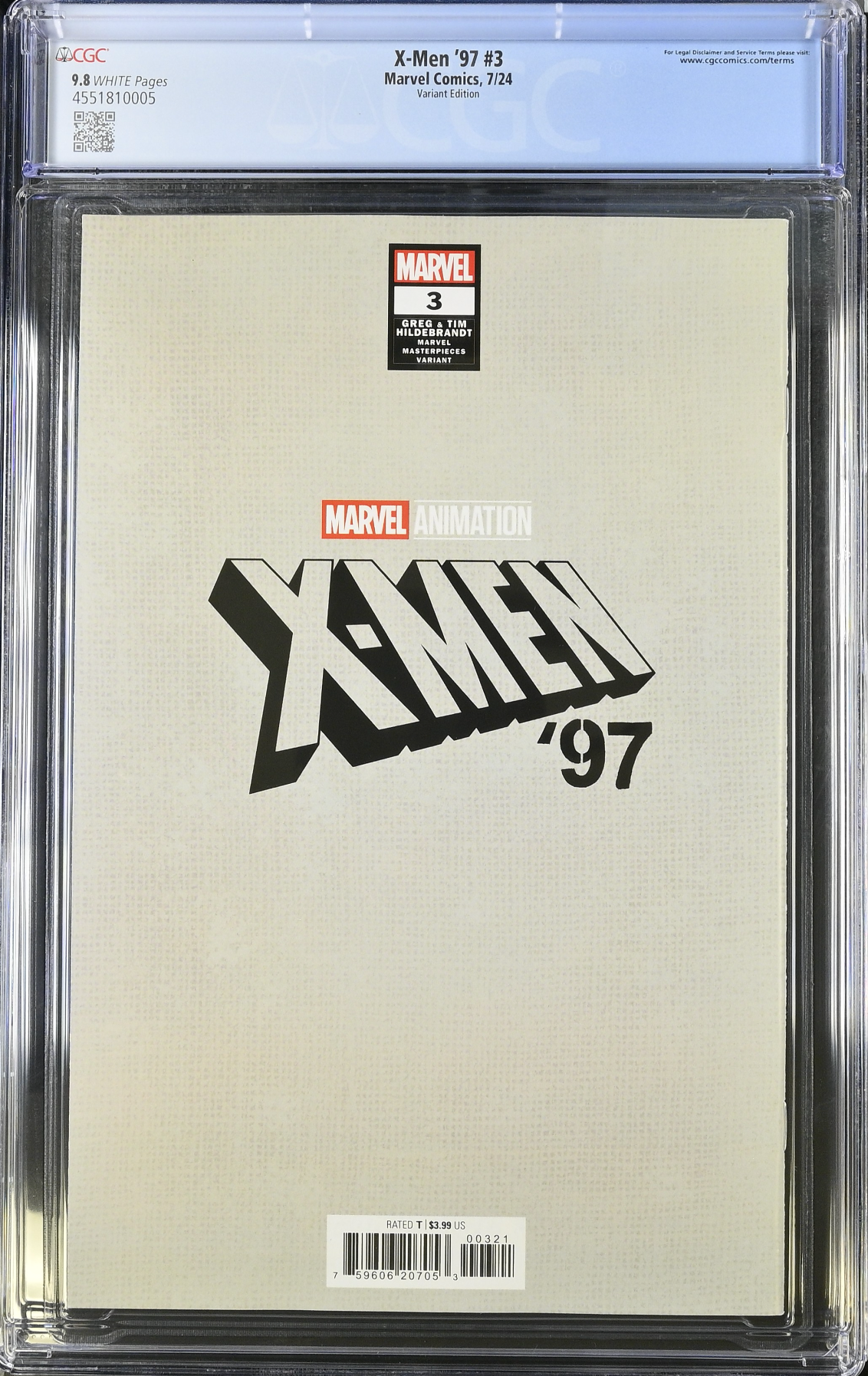 X-Men '97 #3 Hildebrandt Variant CGC 9.8