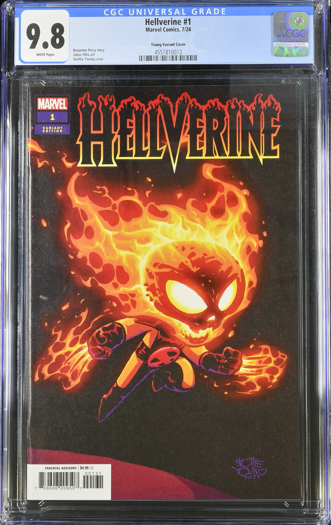 Hellverine #1 Young Variant CGC 9.8