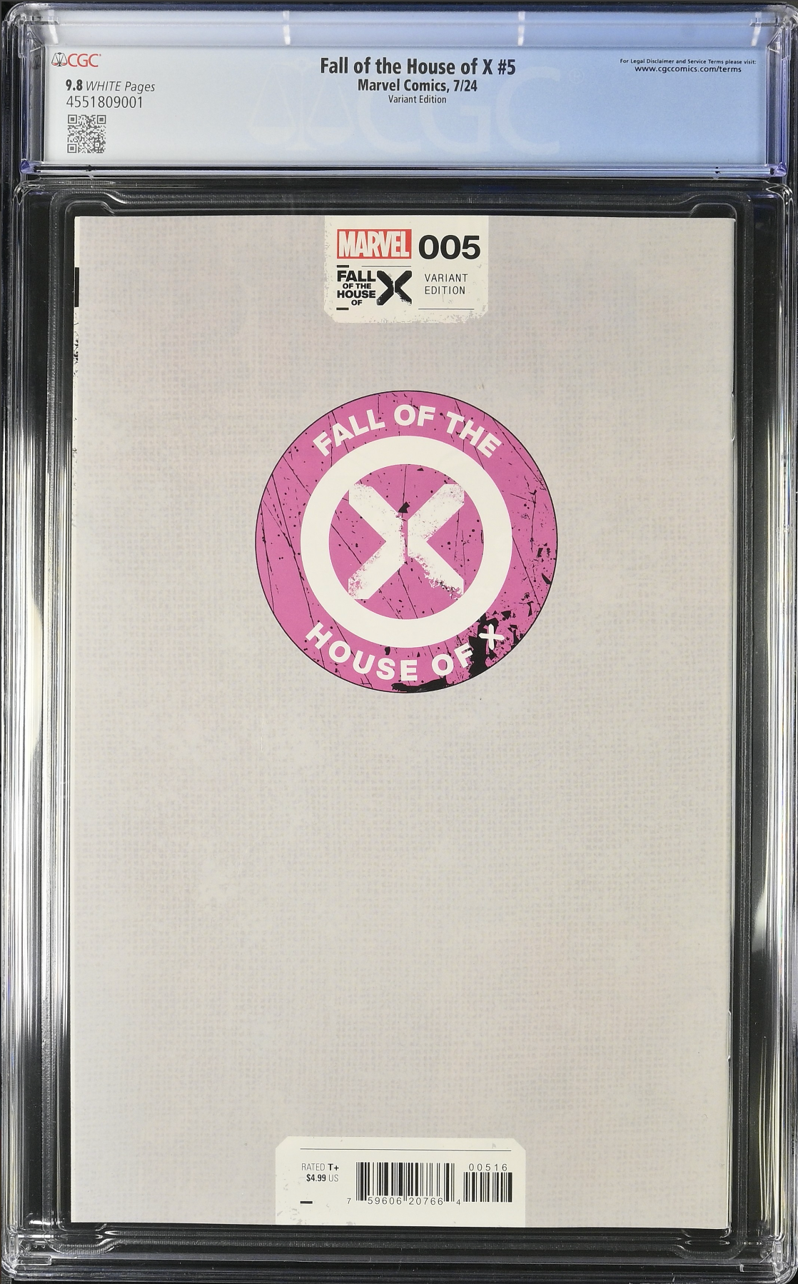 Fall of the House of X #5 Aka Variant CGC 9.8