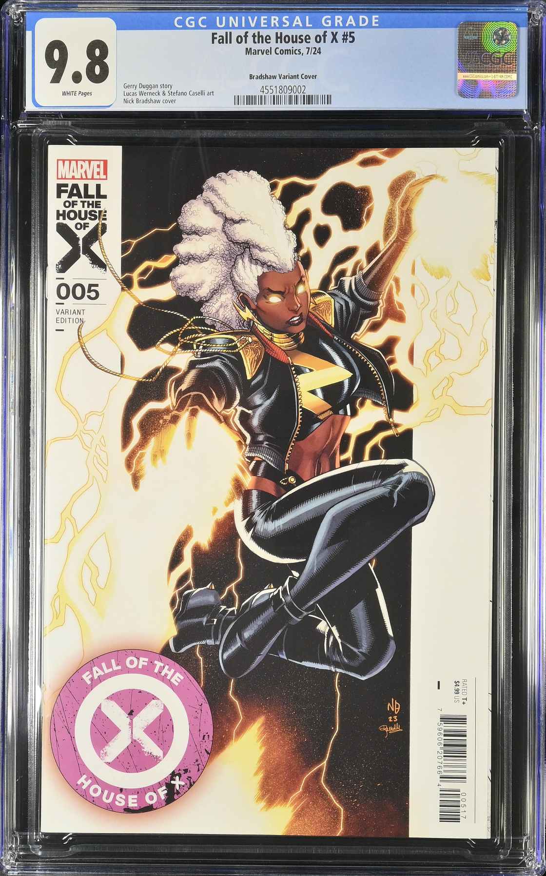 Fall of the House of X #5 Bradshaw 1:25 Retailer Incentive Variant CGC 9.8