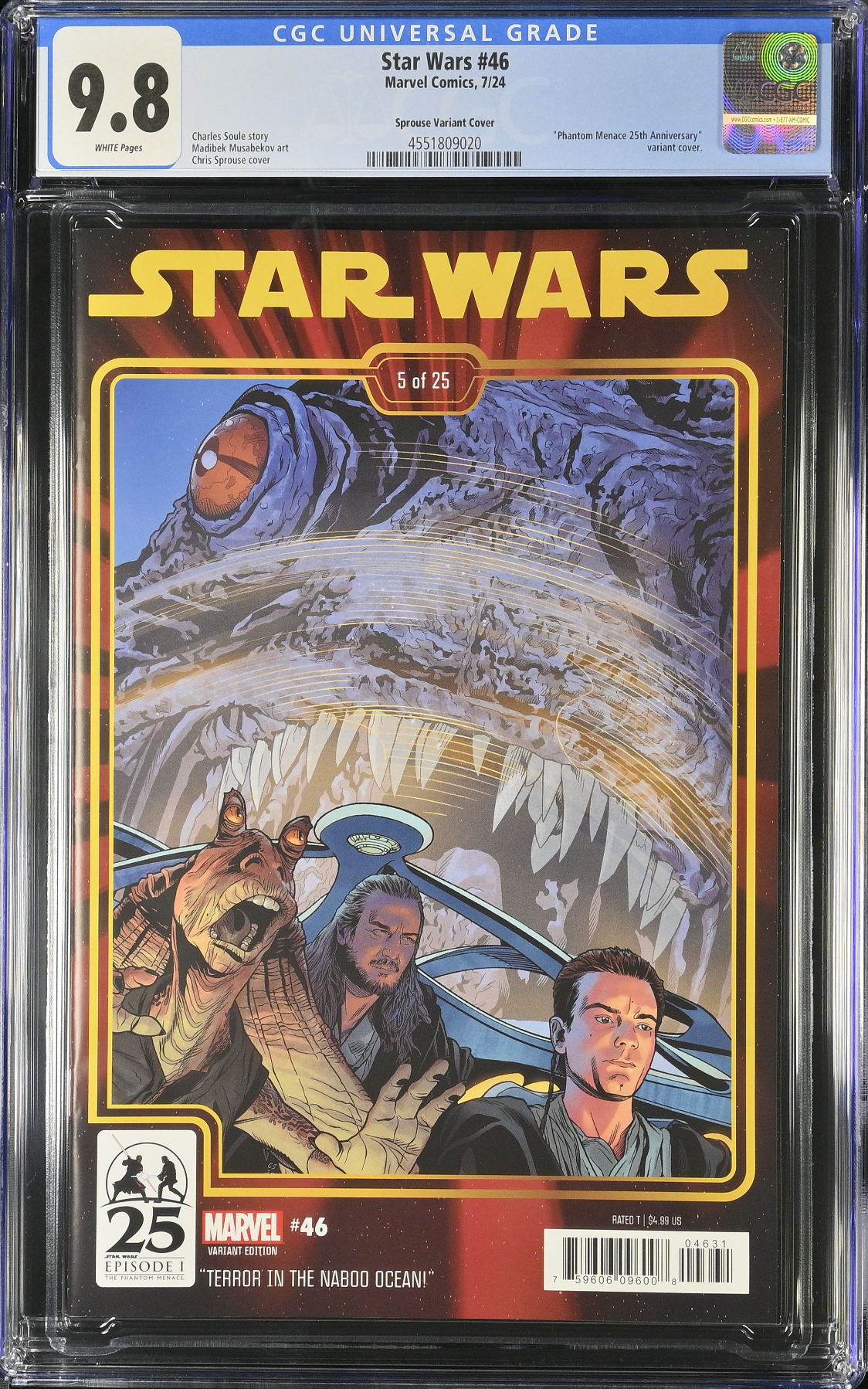 Star Wars #46 Sprouse Variant CGC 9.8