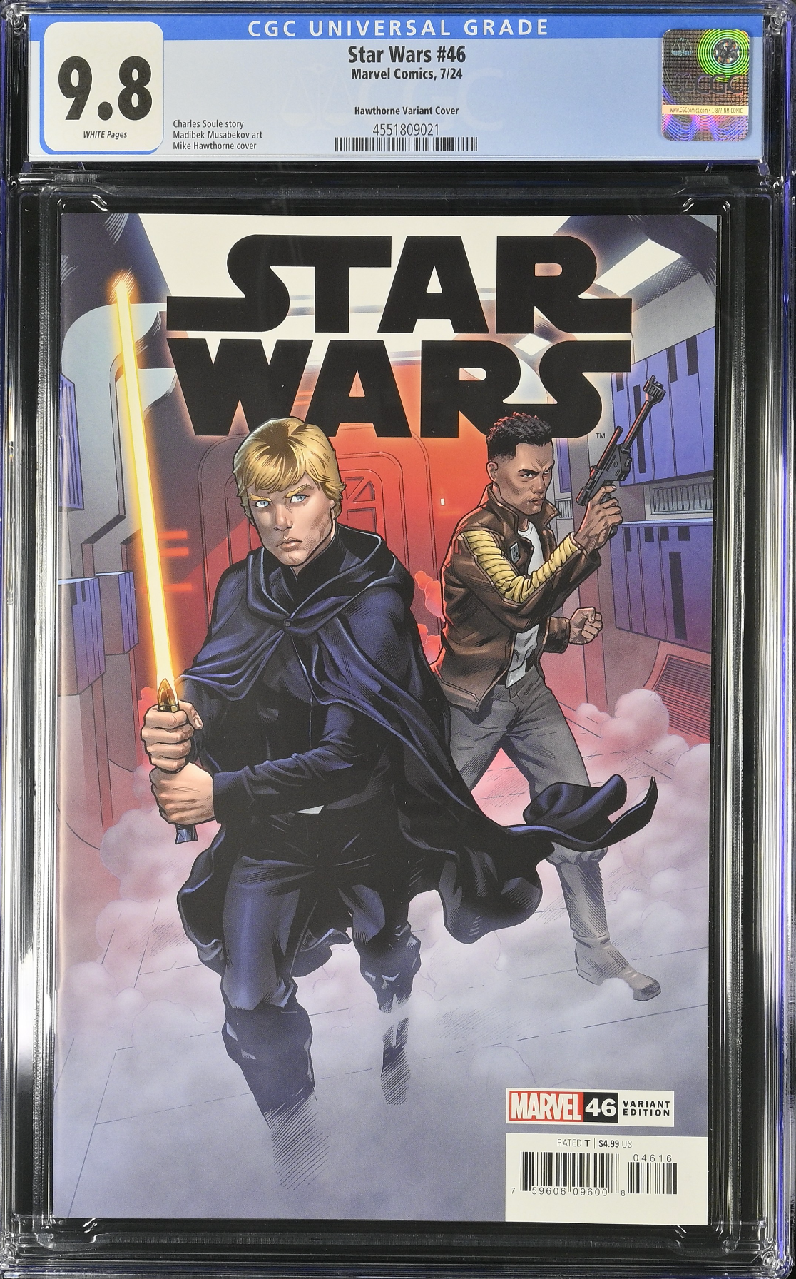 Star Wars #46 Hawthorne 1:25 Retailer Incentive Variant CGC 9.8