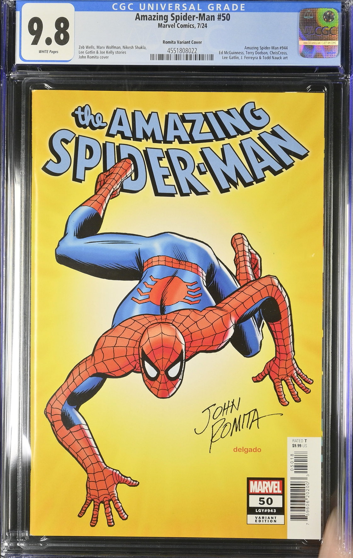 Amazing Spider-Man #50 Romita Sr. 1:50 Retailer Incentive Variant CGC 9.8