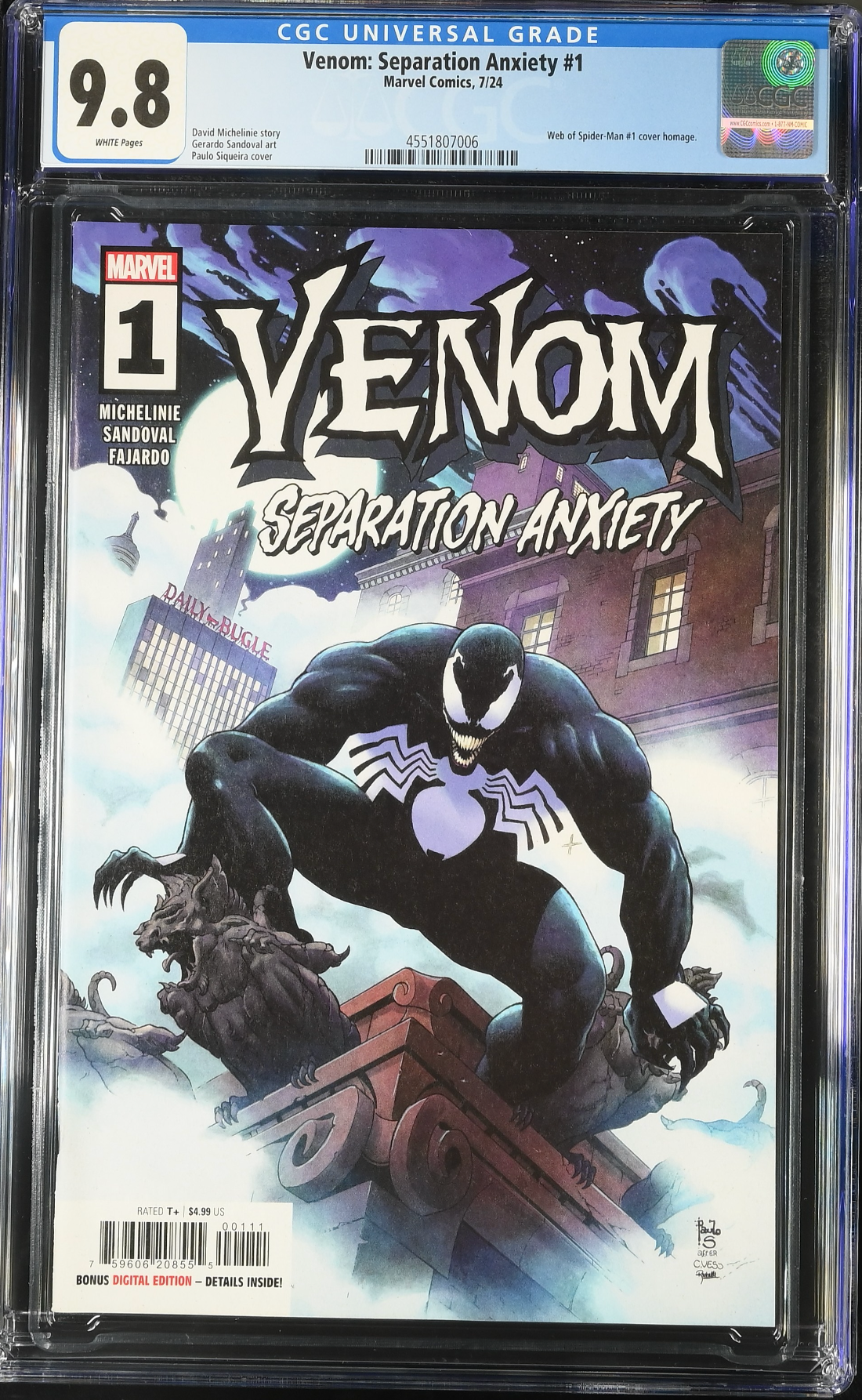 Venom: Separation Anxiety #1 CGC 9.8