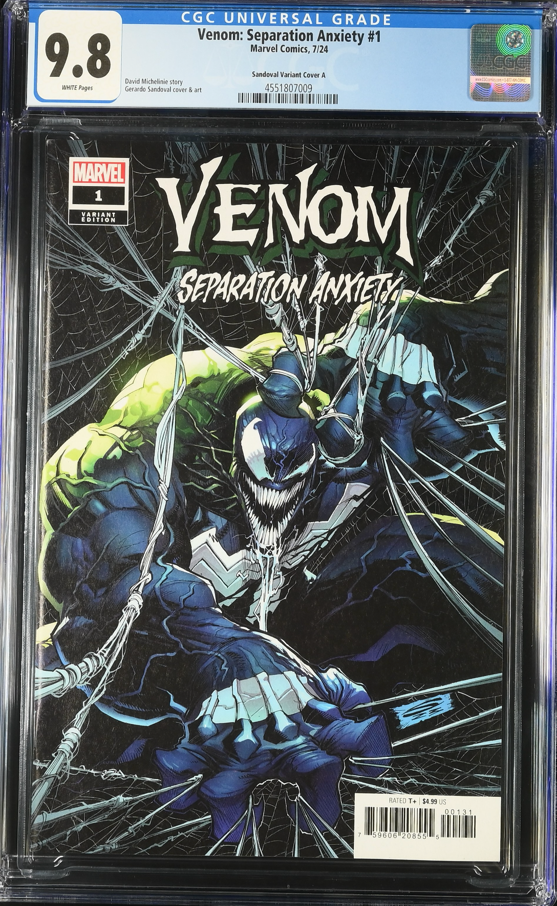 Venom: Separation Anxiety #1 Sandoval Variant CGC 9.8