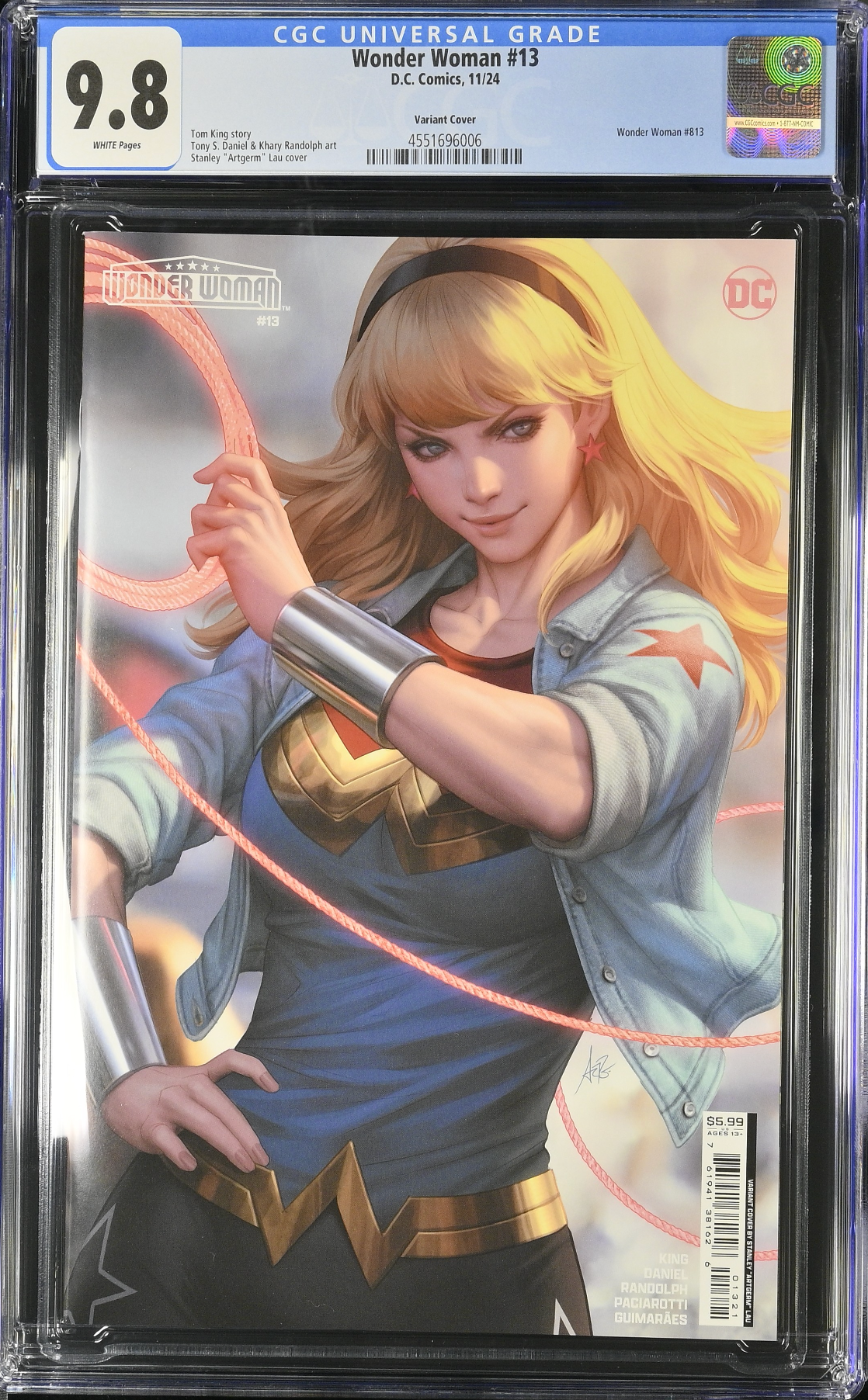 Wonder Woman #13 Artgerm Variant CGC 9.8