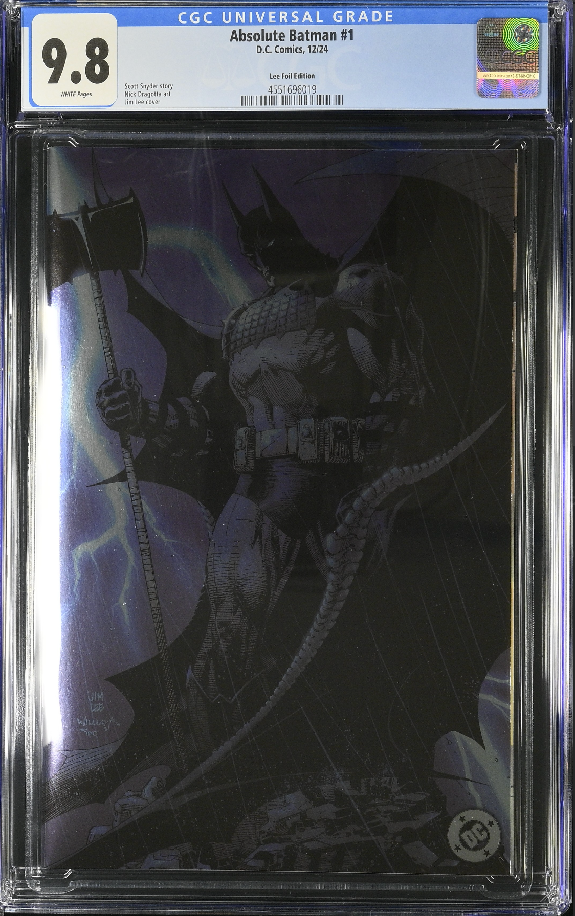 Absolute Batman #1 Lee Foil Variant CGC 9.8