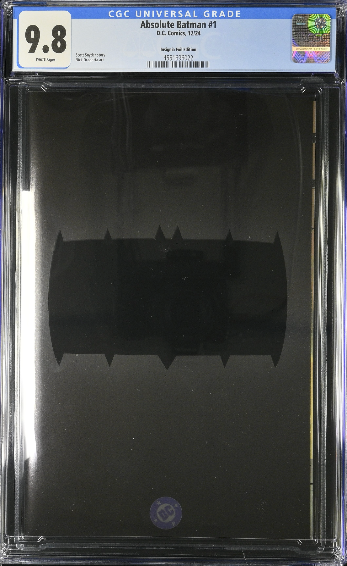 Absolute Batman #1 Insignia Foil Variant CGC 9.8