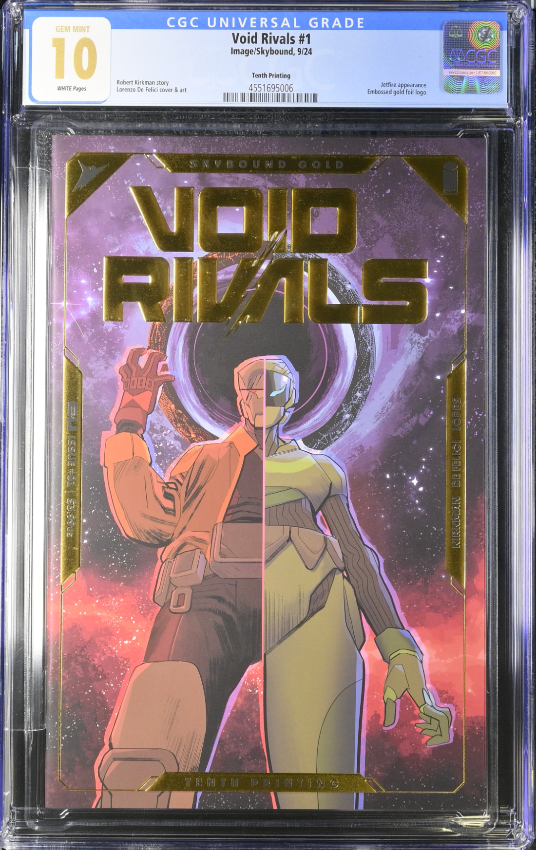 Void Rivals #1 Tenth Printing - Cover A - De FeliciI Foil CGC 10