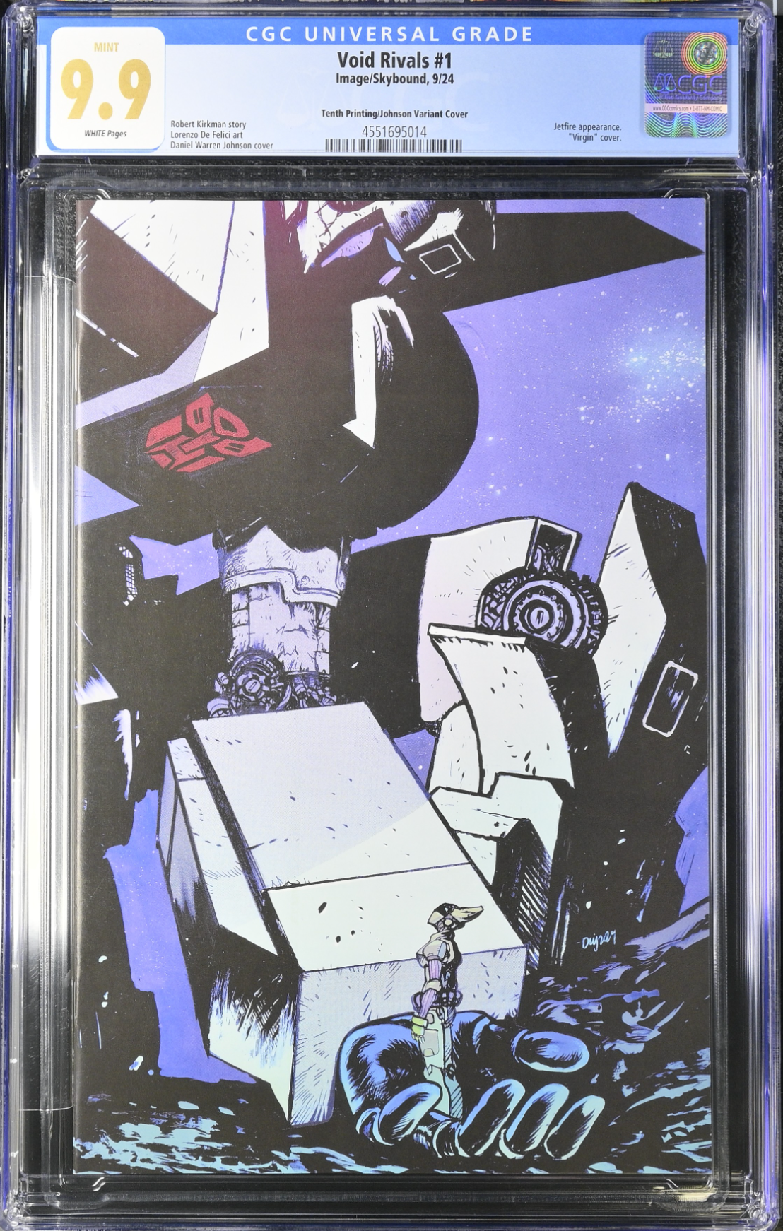 Void Rivals #1 Tenth Printing - Cover G - Johnson Variant CGC 9.9