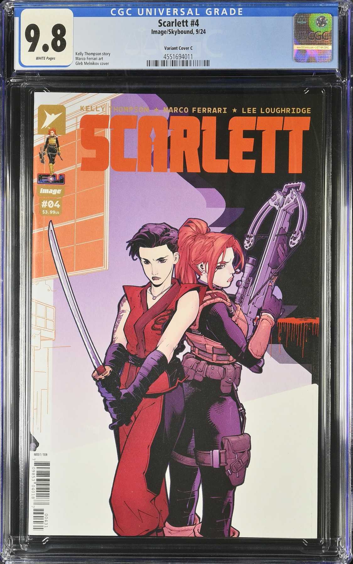 Scarlett #4 Melnikov 1:10 Retailer Incentive Variant CGC 9.8