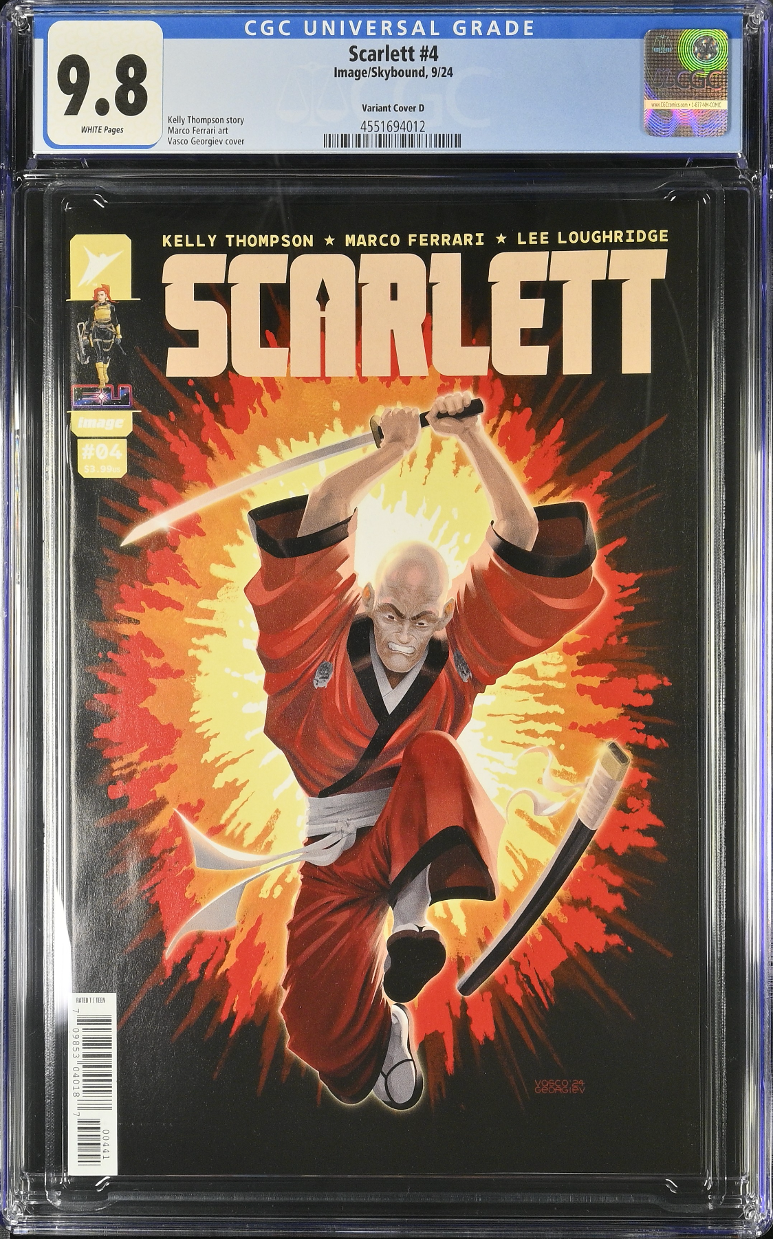 Scarlett #4 Georgiev 1:25 Retailer Incentive Variant CGC 9.8